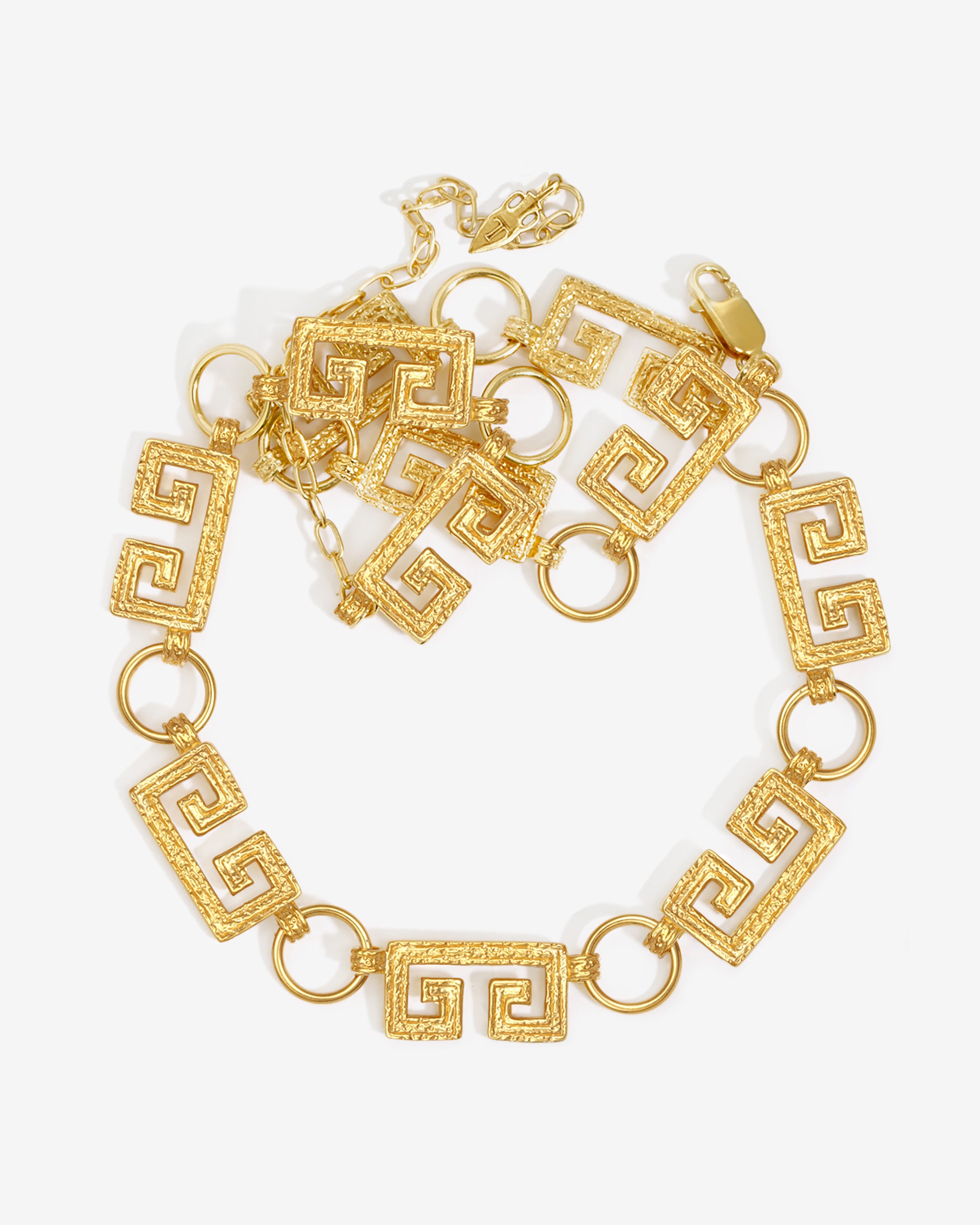 Greca Chain Necklace Gold Vermeil