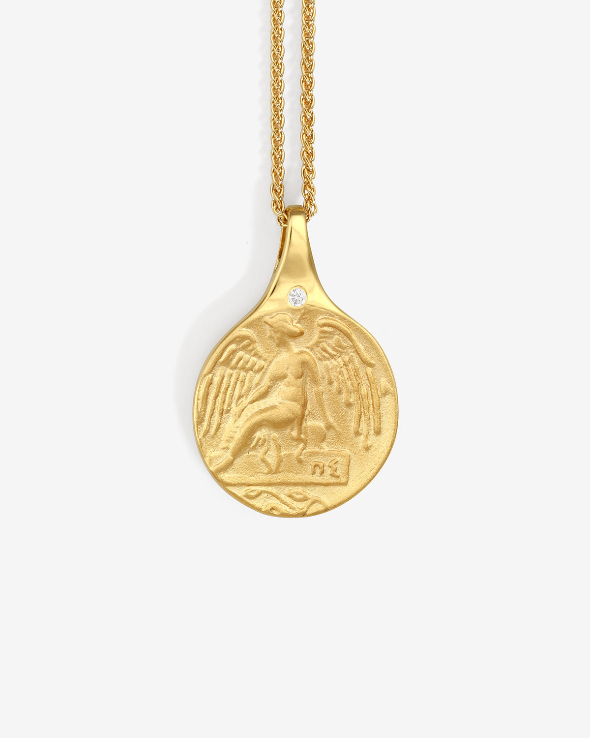 Guardian Angel Necklace Gold Vermeil