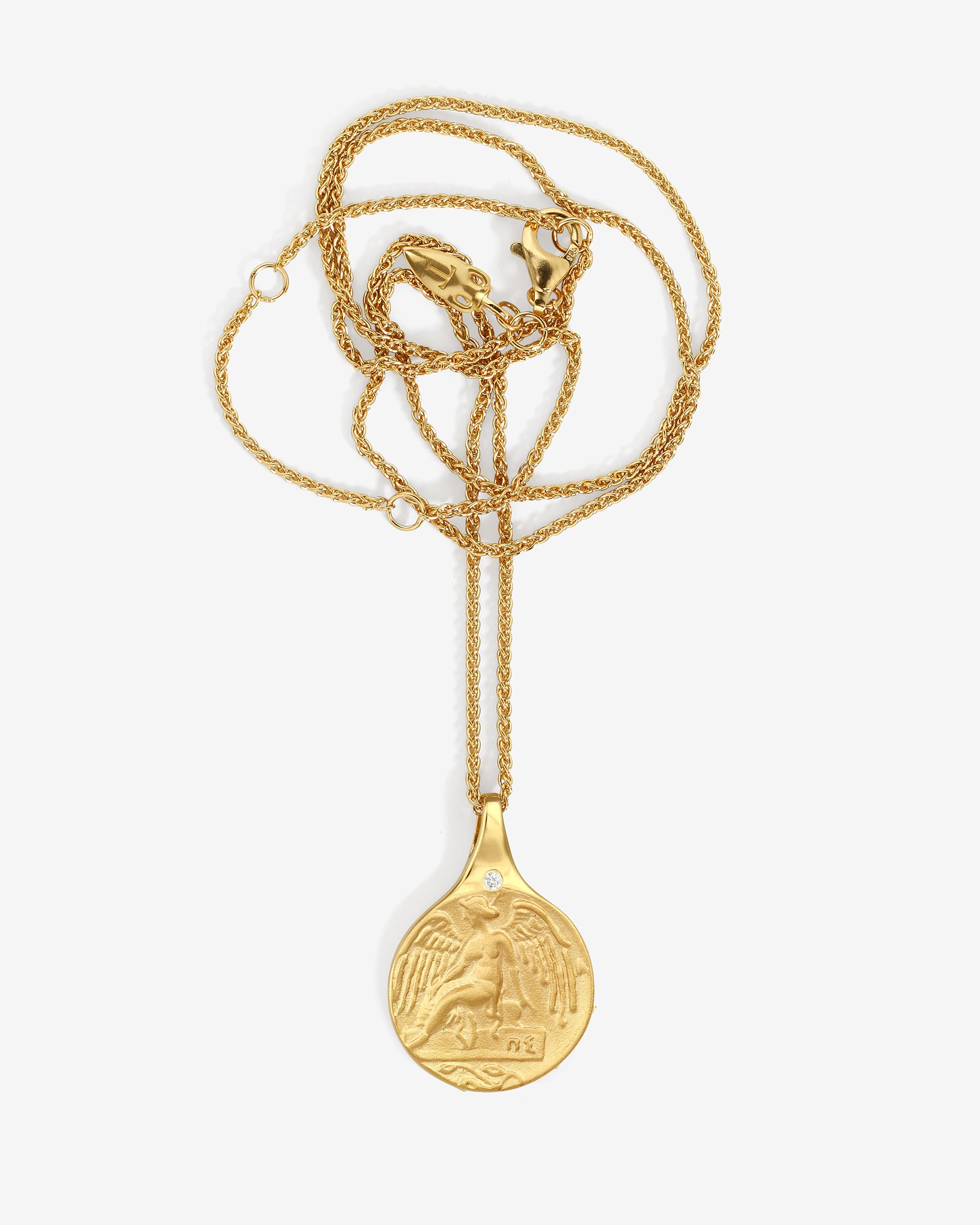 Guardian Angel Necklace Gold Vermeil