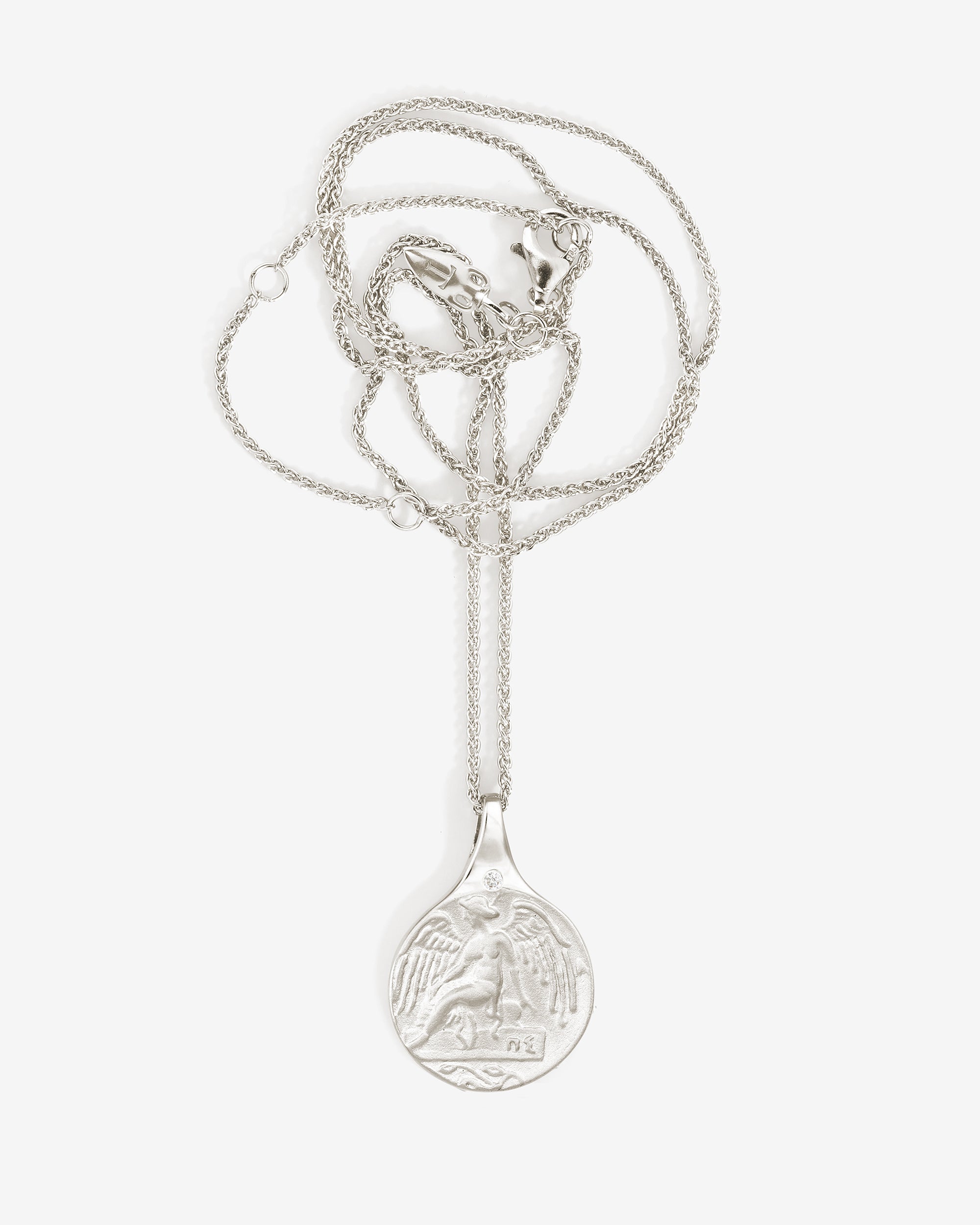 Guardian Angel Necklace Silver