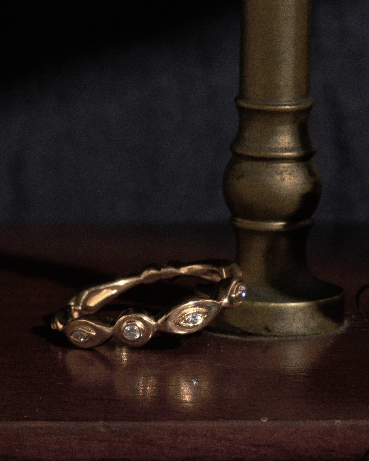 Kassandra Half Eternity Ring Solid Gold