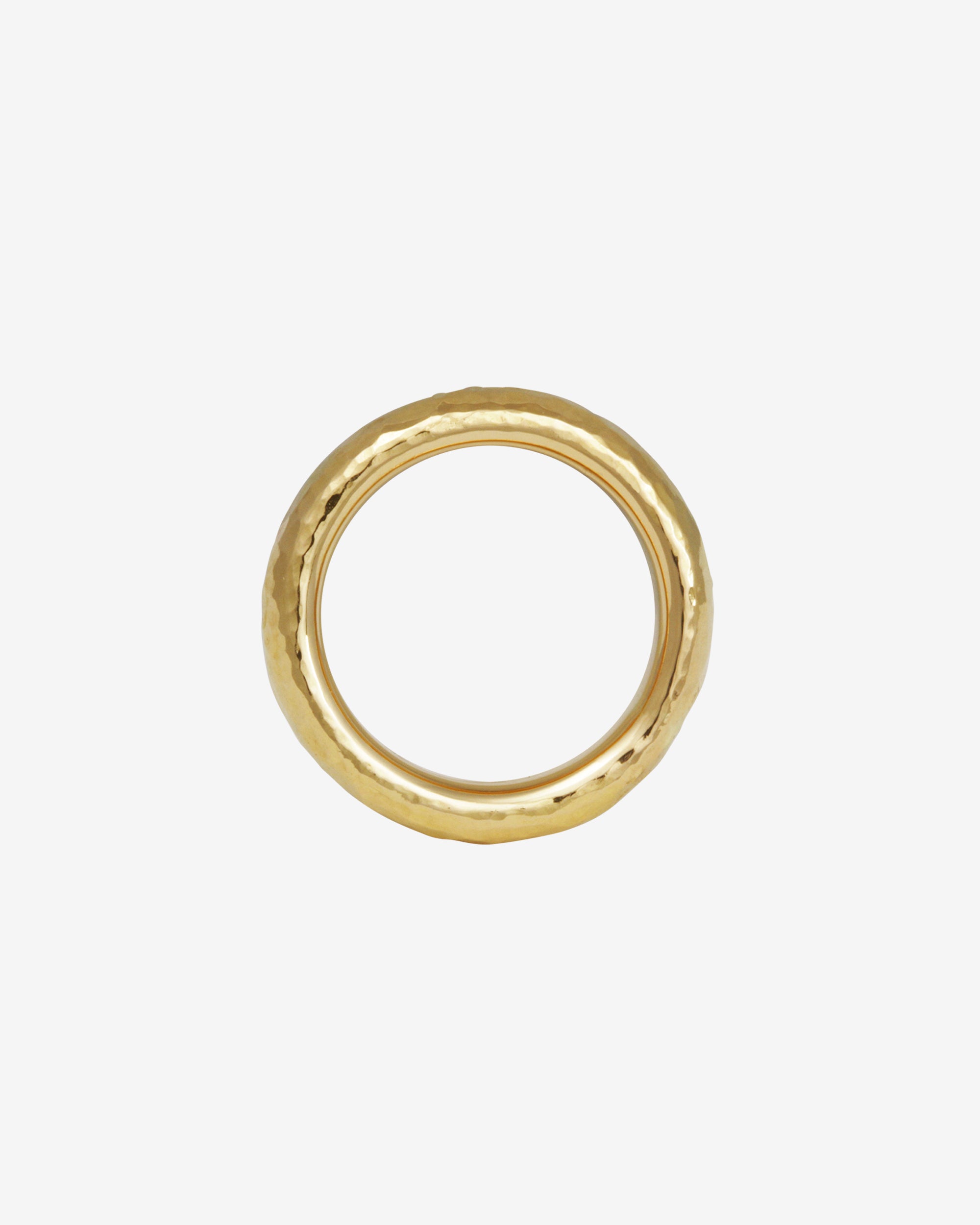 Hammered Ring Solid Gold