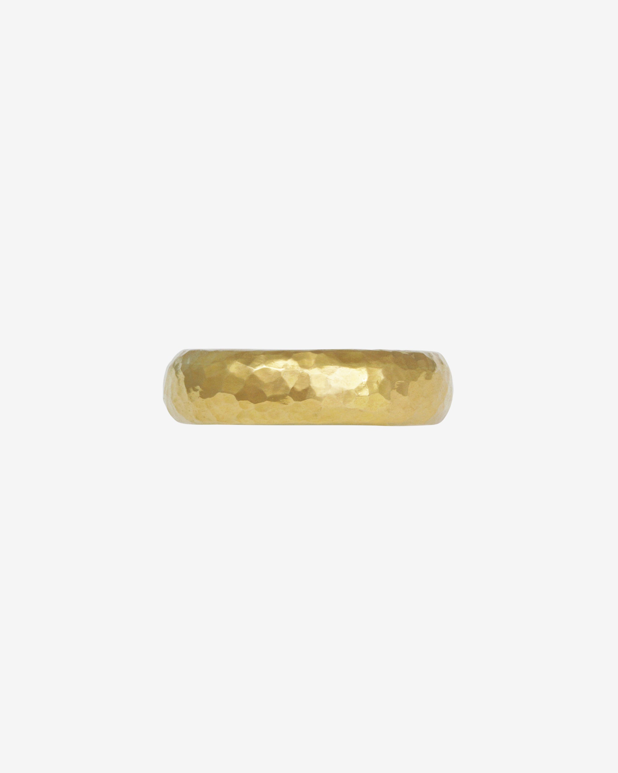 Hammered Ring Solid Gold