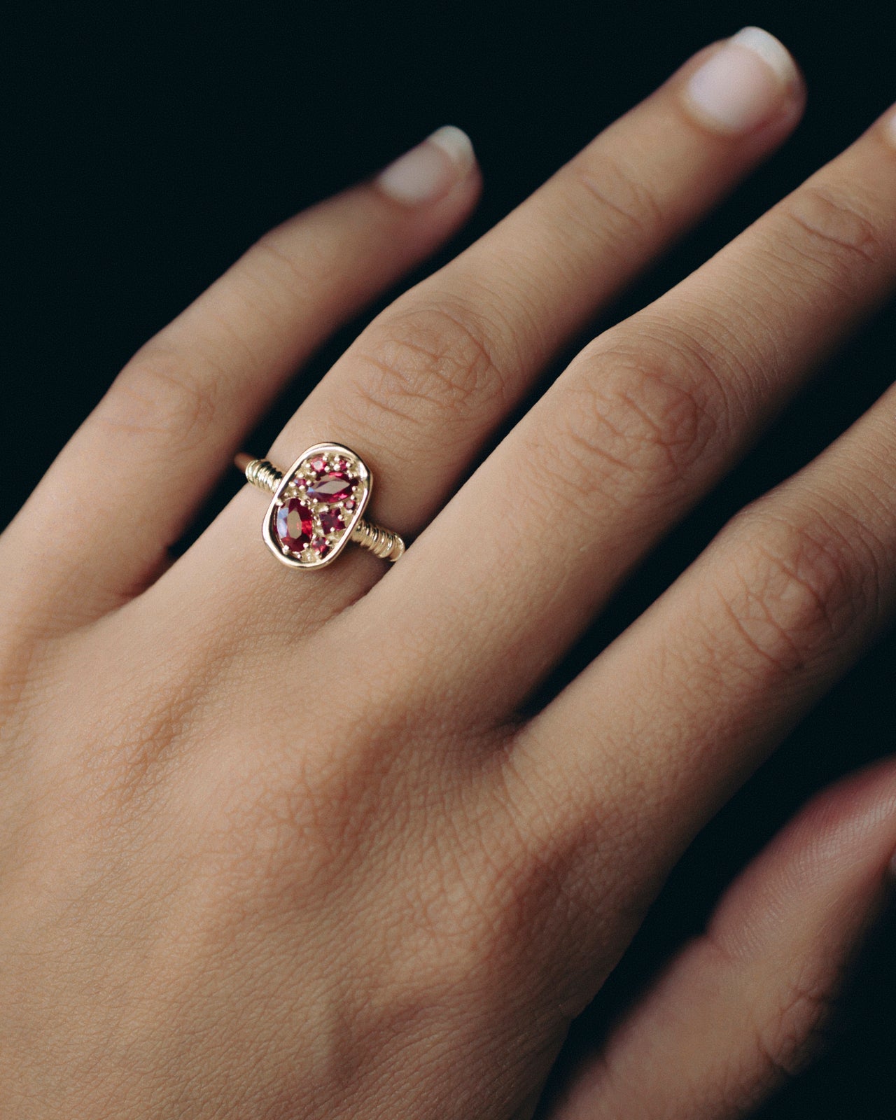 Illume Ring Ruby Solid Gold