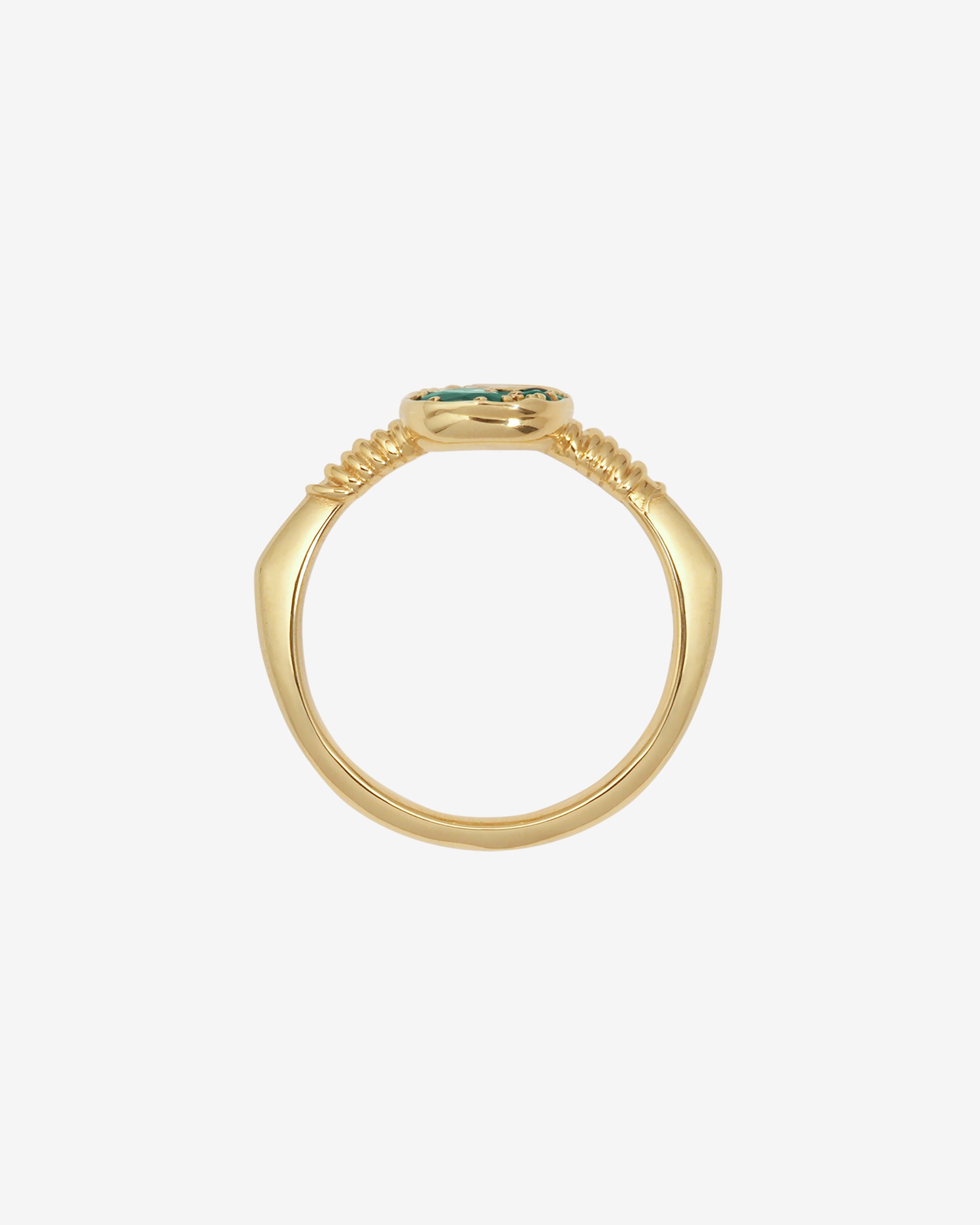 Illume Ring Emerald Solid Gold