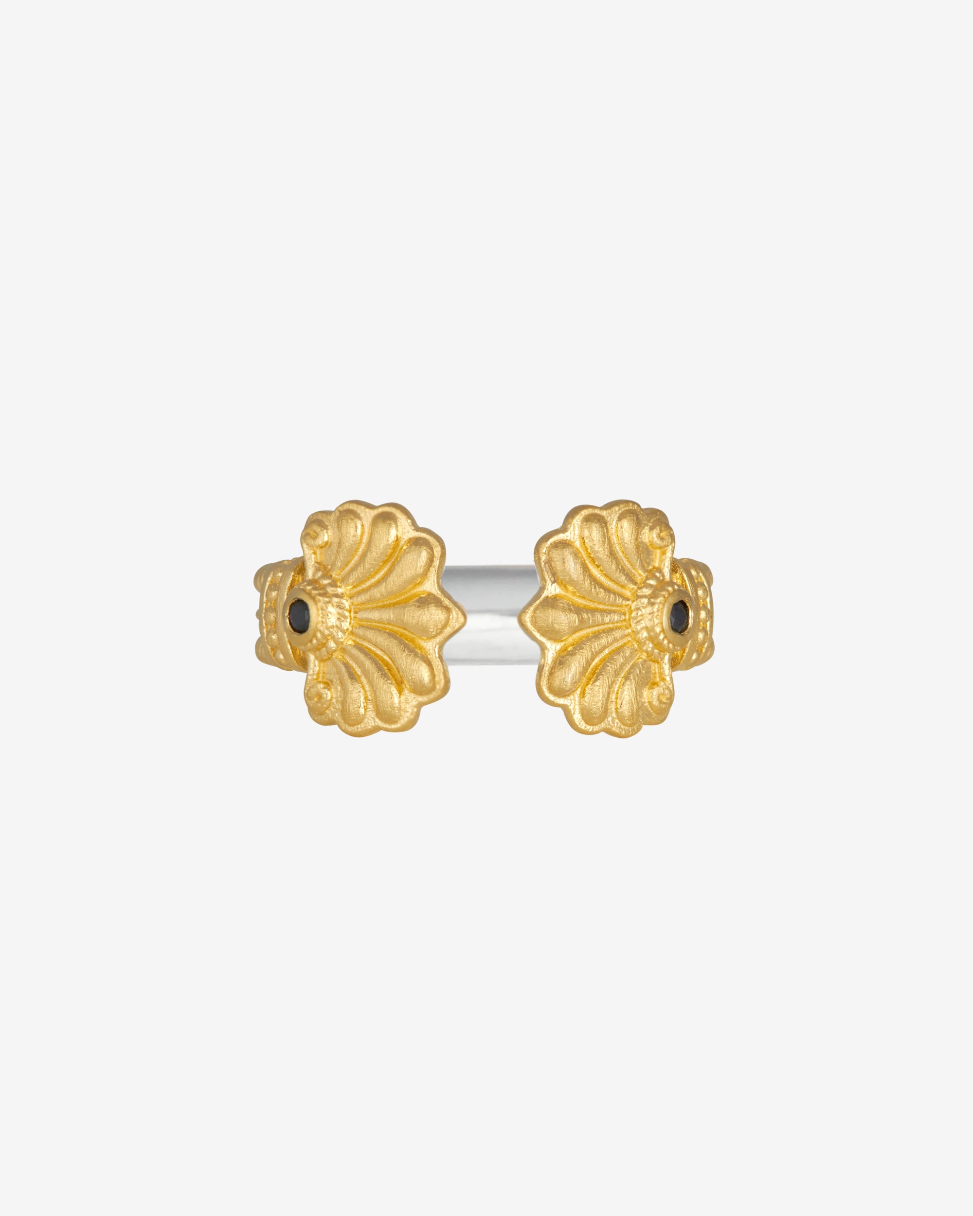 Isabel Ring Black Sapphire Gold Vermeil