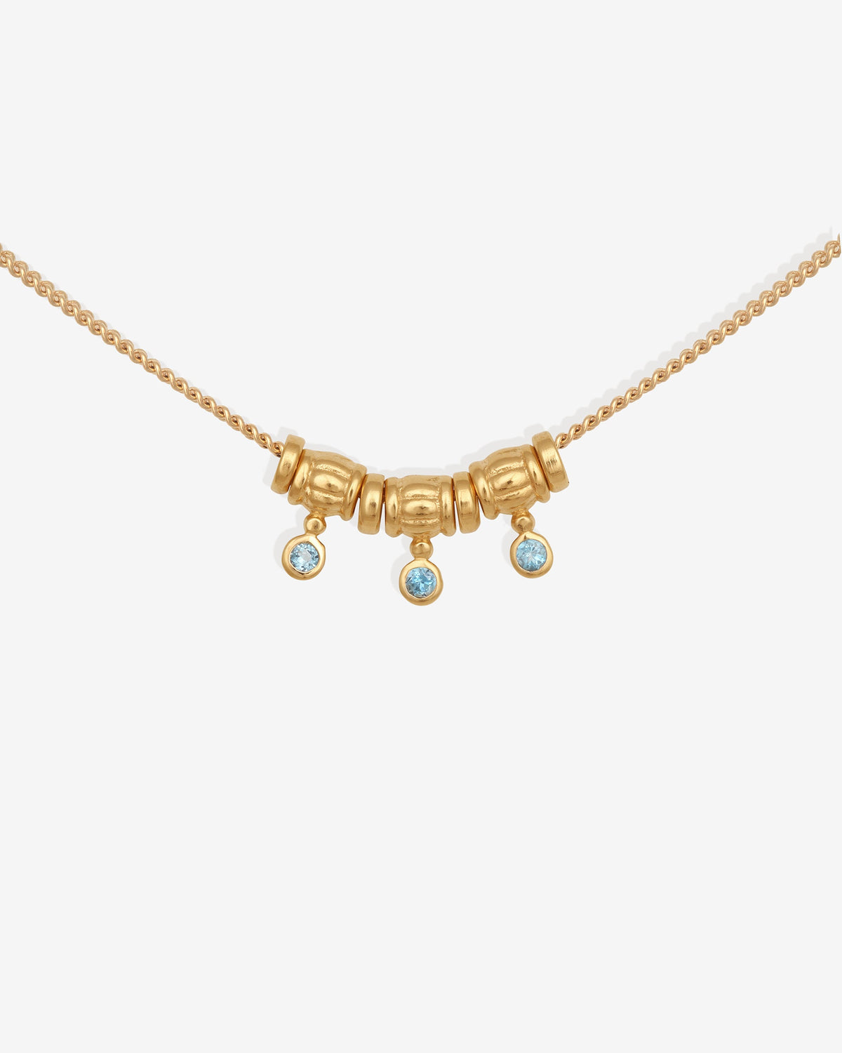 Isla Necklace Gold Vermeil set with topaz