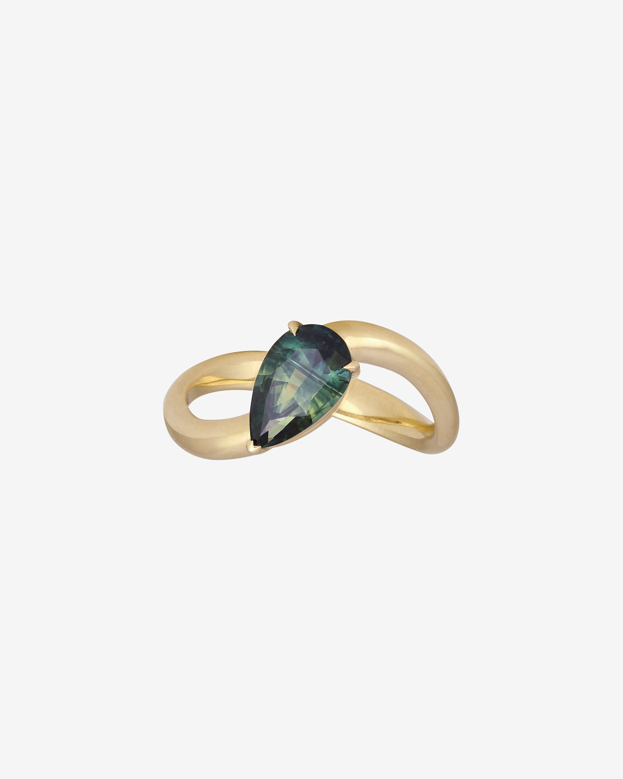 Ivy Ring 1.5ct Parti Sapphire Solid Gold