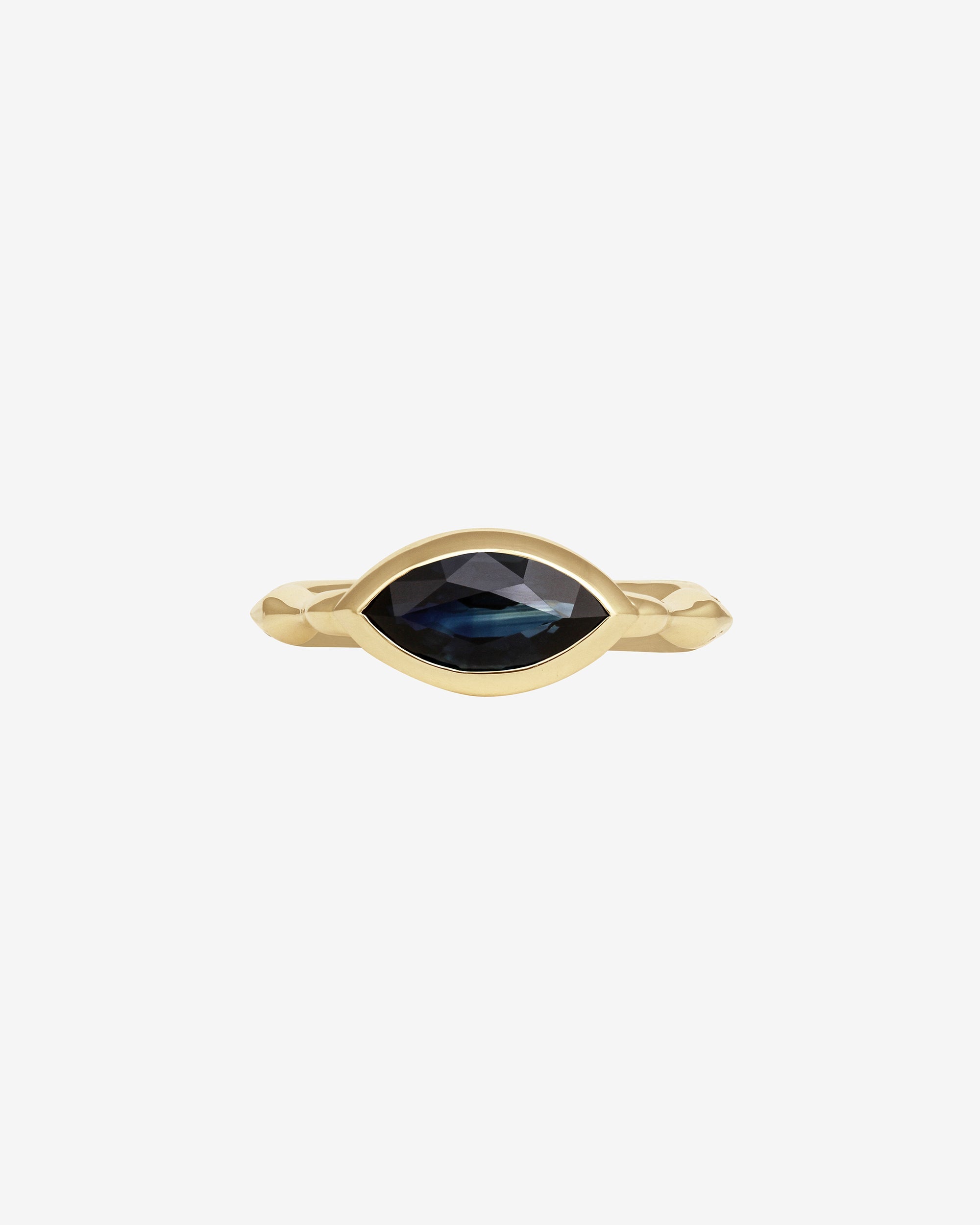 Juno Ring Sapphire Diamond Solid Gold
