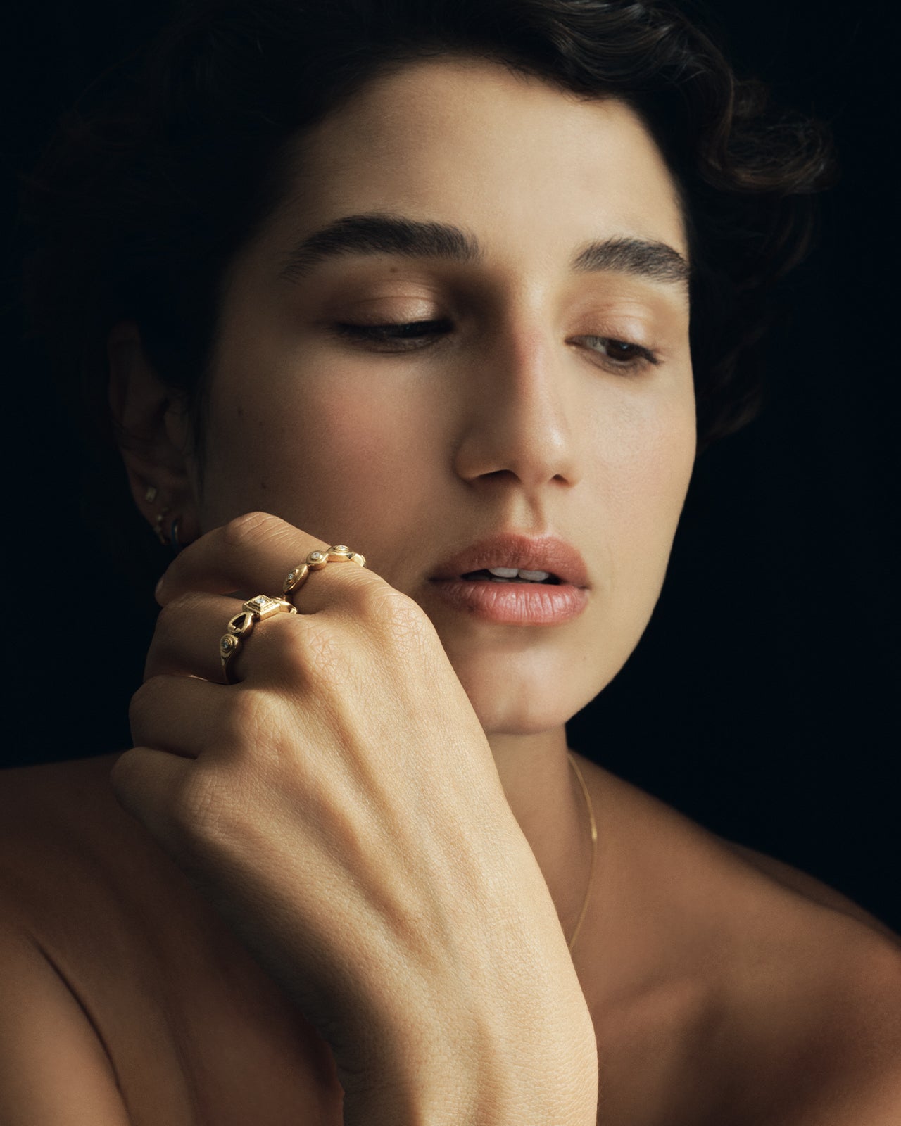 Kassandra Half Eternity Ring Solid Gold