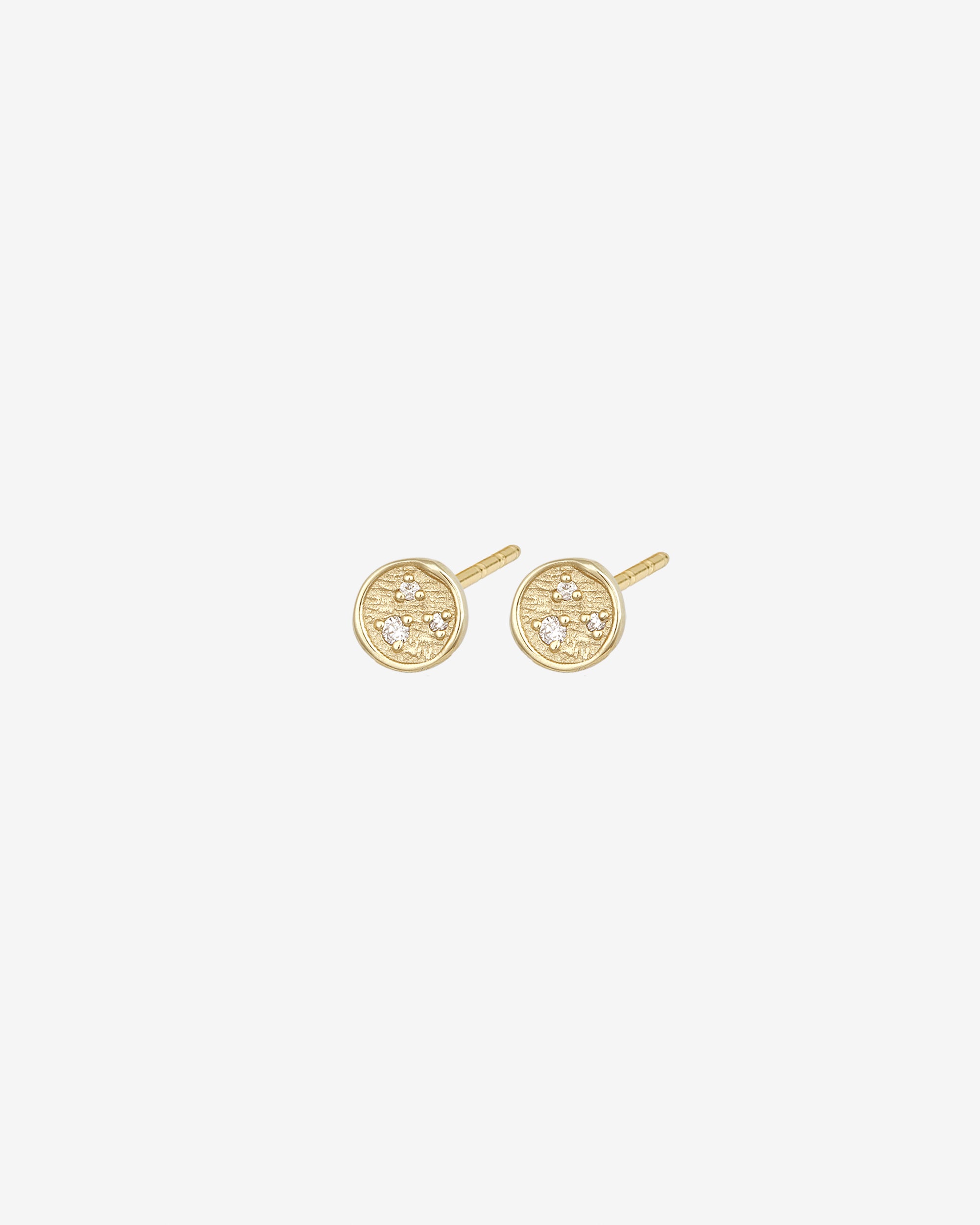 Kasia Stud Earrings Diamond Solid Gold