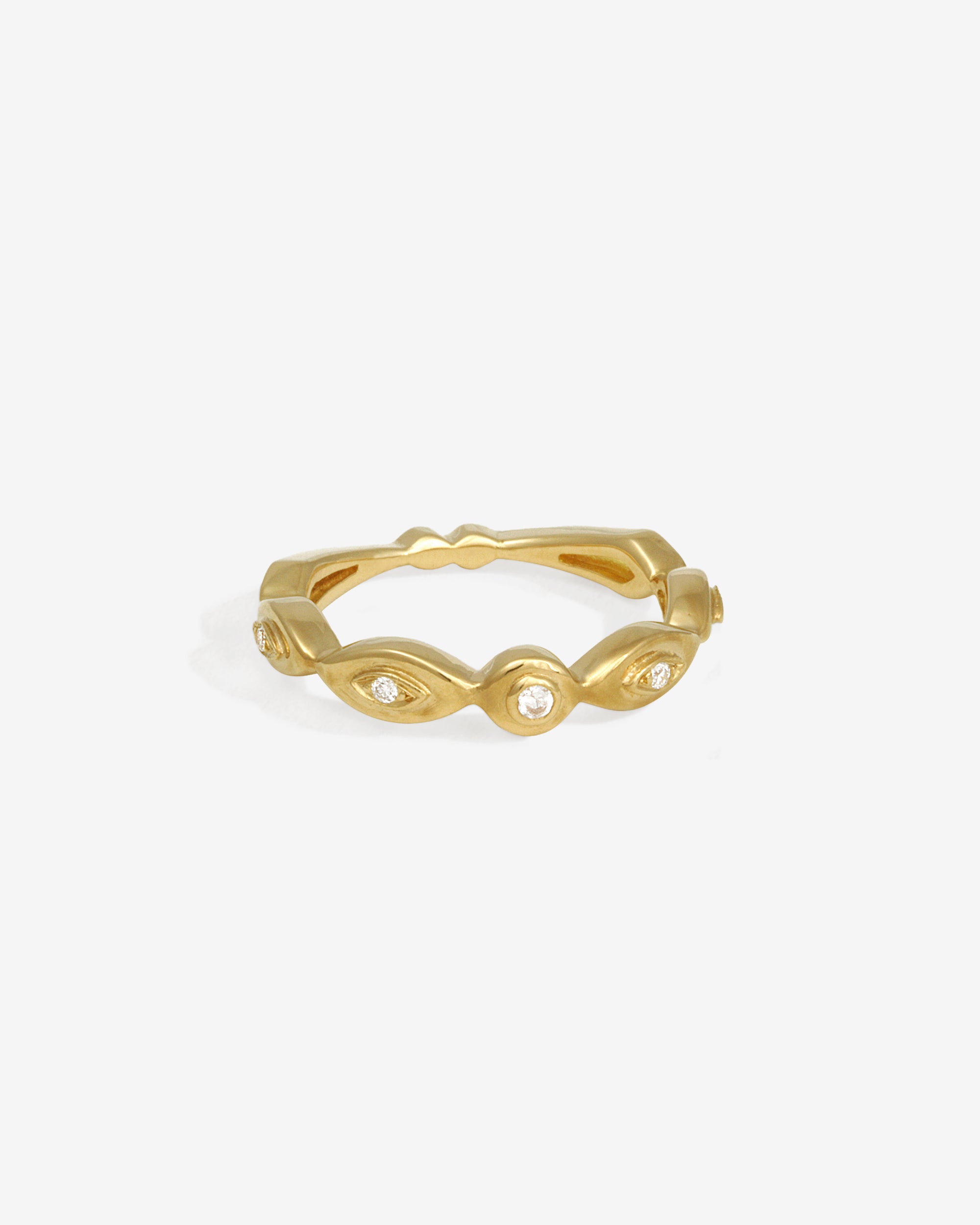 Kassandra Half Eternity Ring Solid Gold