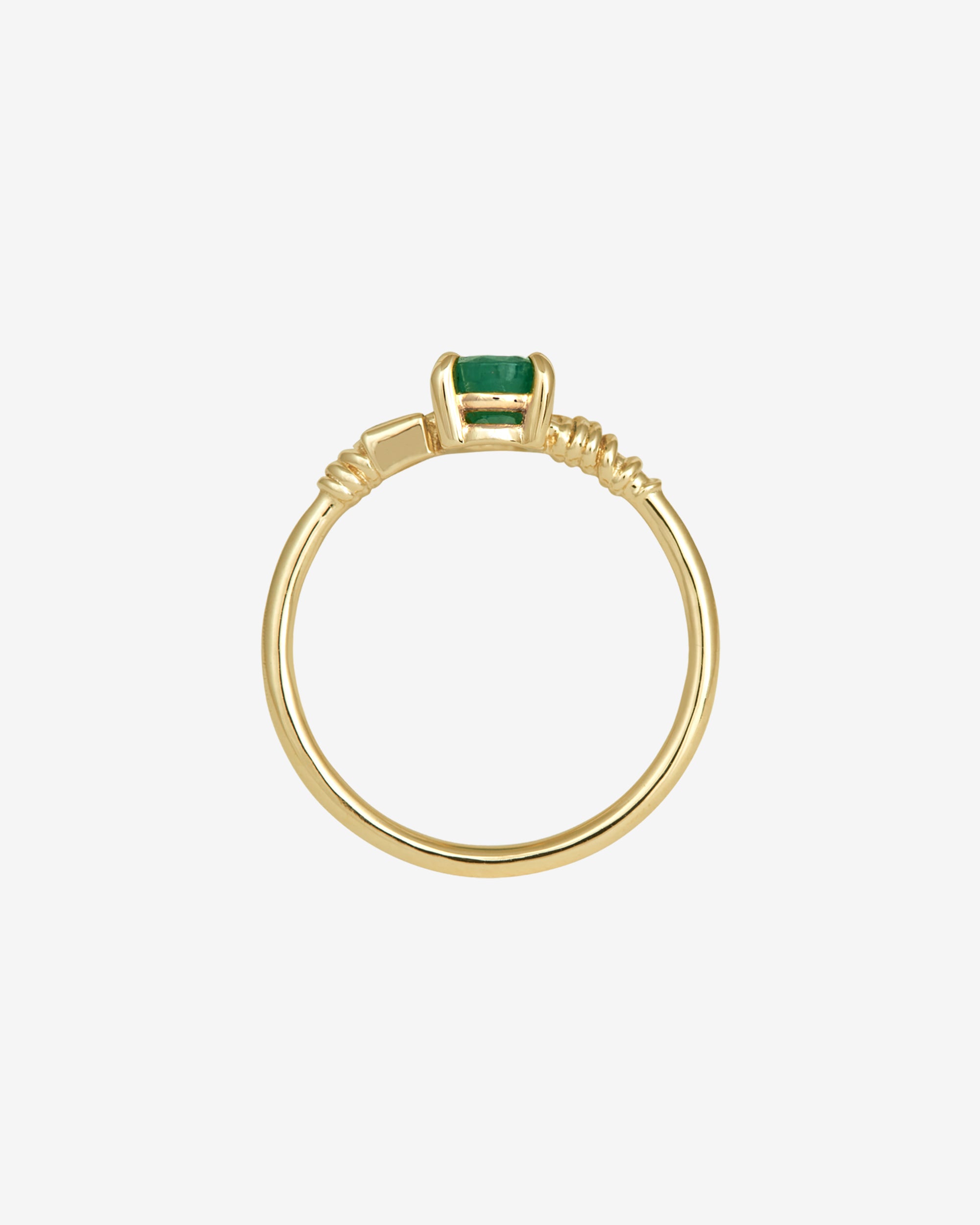 Kyri Ring Emerald Diamond Solid Gold