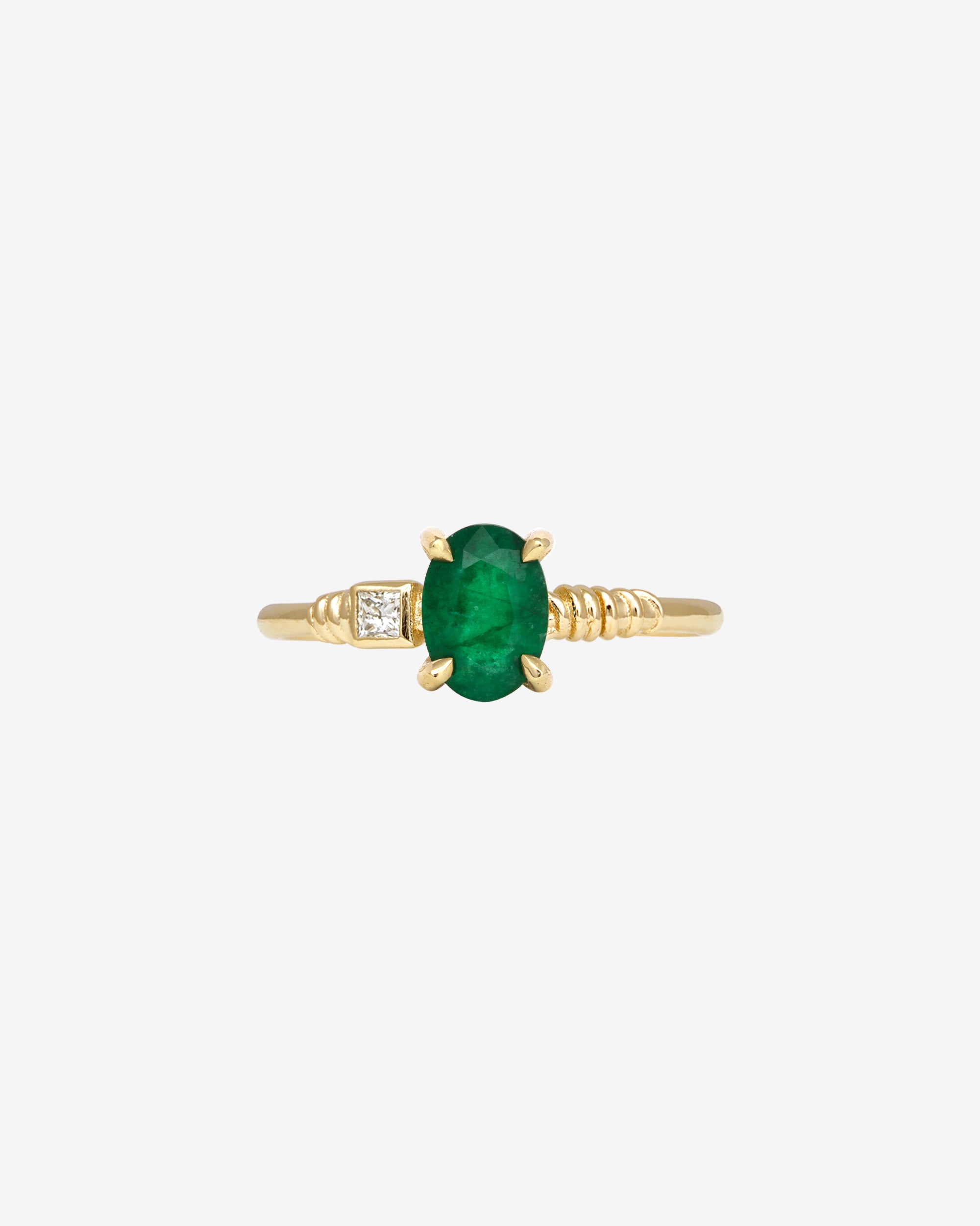 Kyri Ring Emerald Diamond Solid Gold