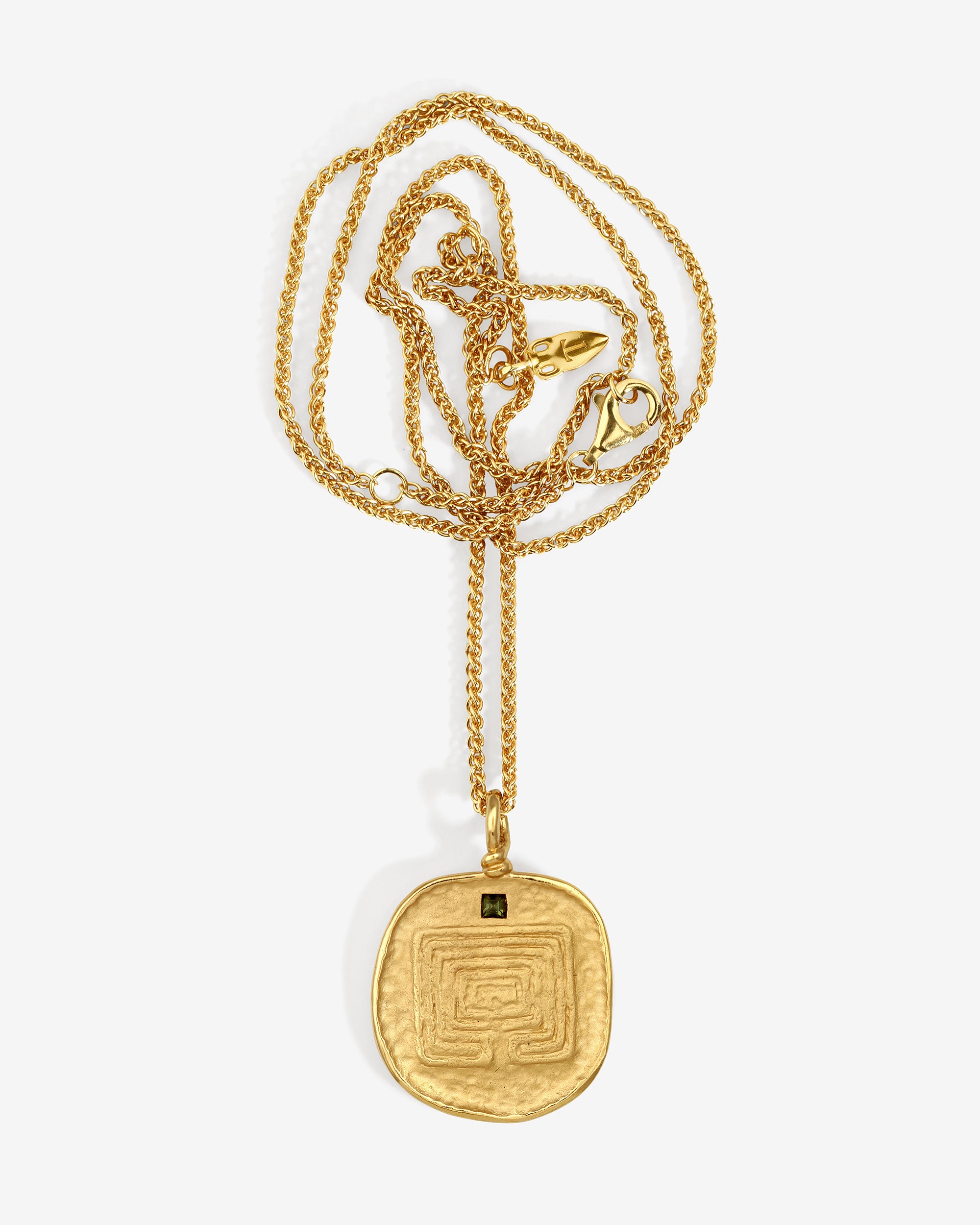 Labyrinth Necklace Gold Vermeil