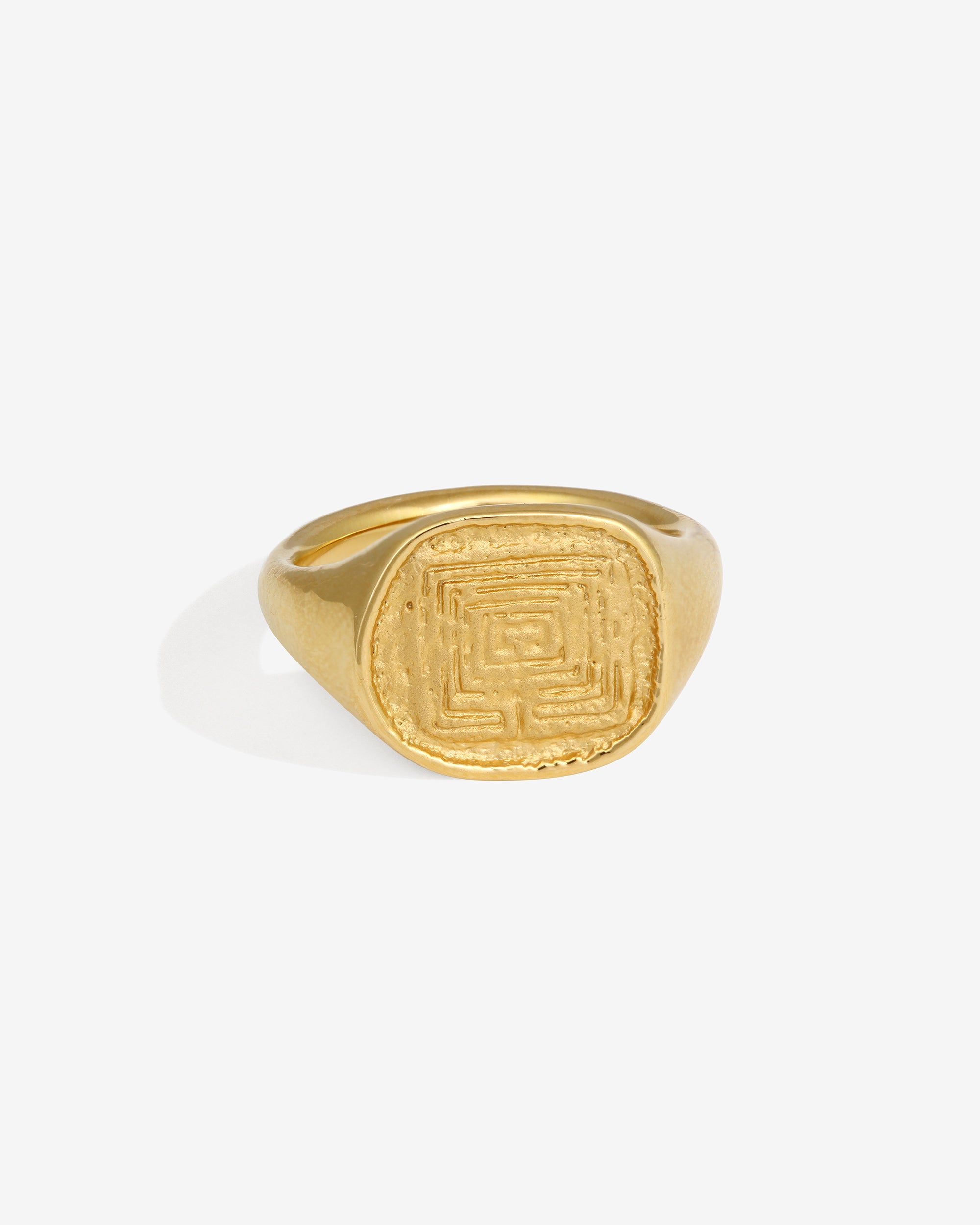 Labyrinth Ring Gold Vermeil
