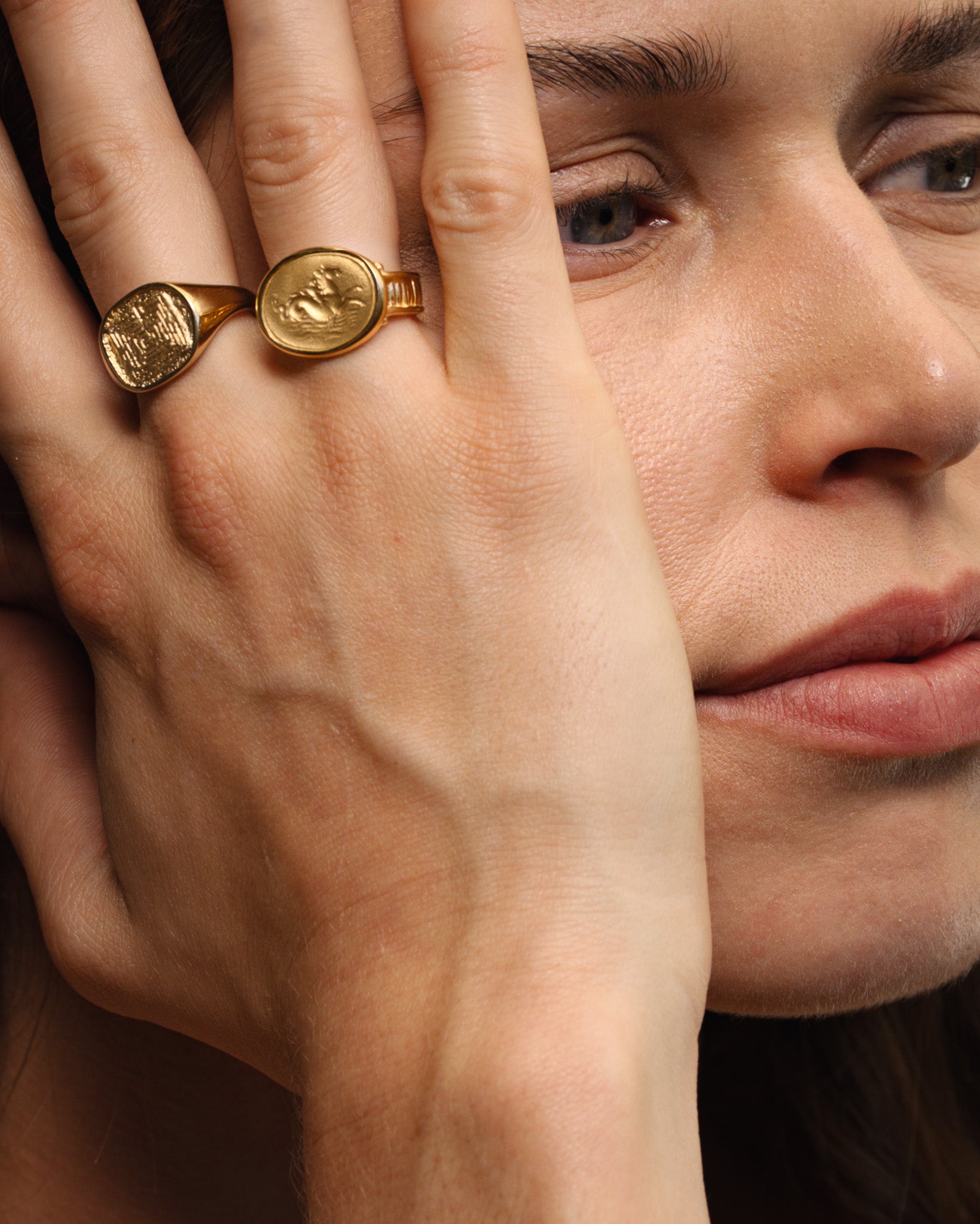 Labyrinth Ring Gold Vermeil