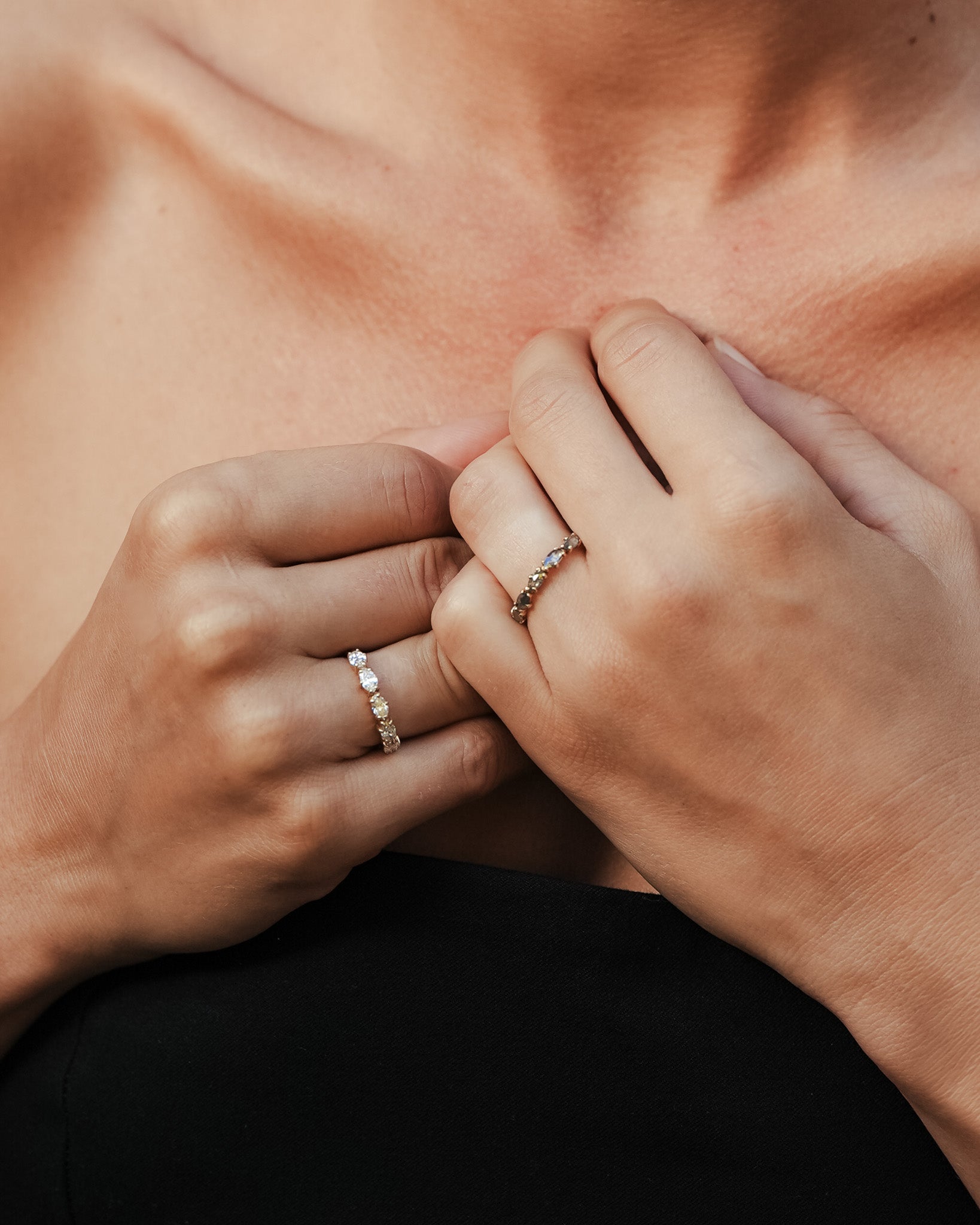 Love Knot Ring Diamond Solid Gold