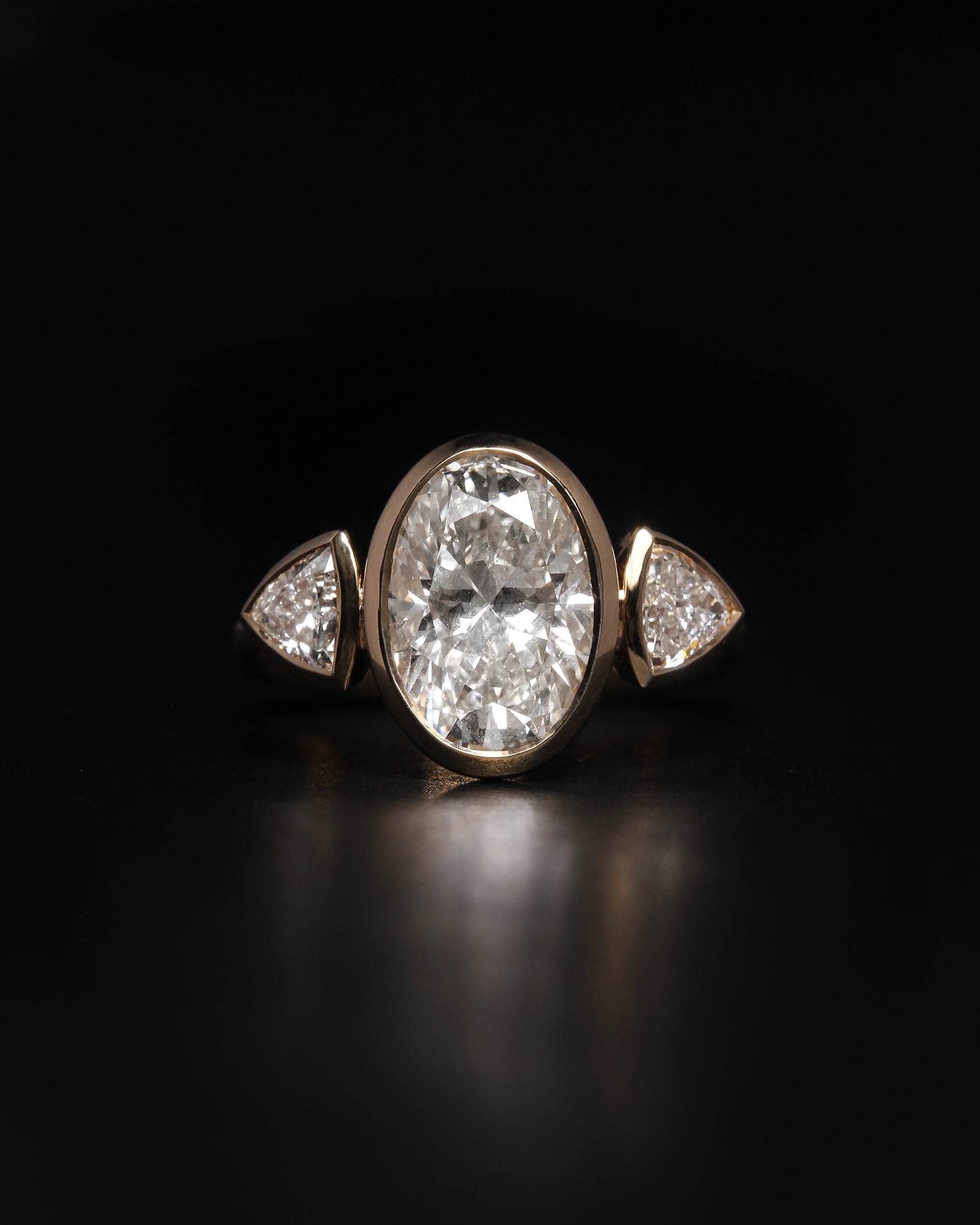 Lumen Trilogy Ring Diamond Solid Gold