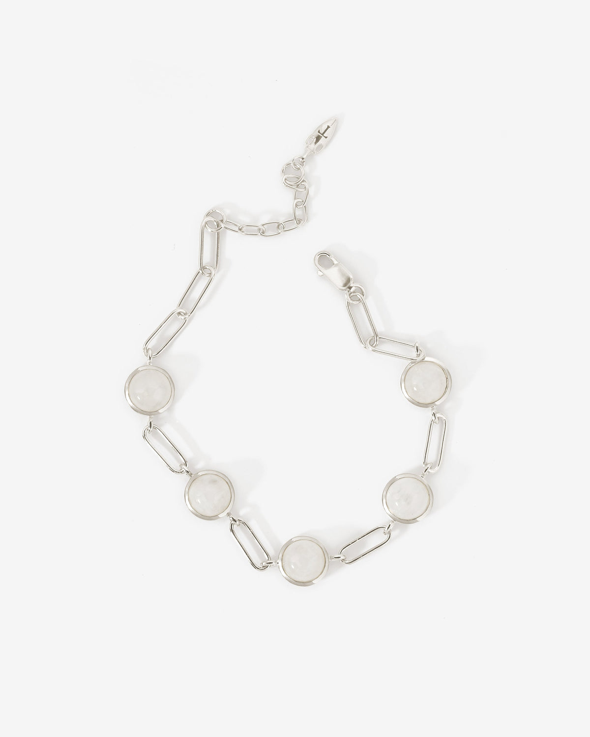 Lumi Bracelet Silver, viewed from above