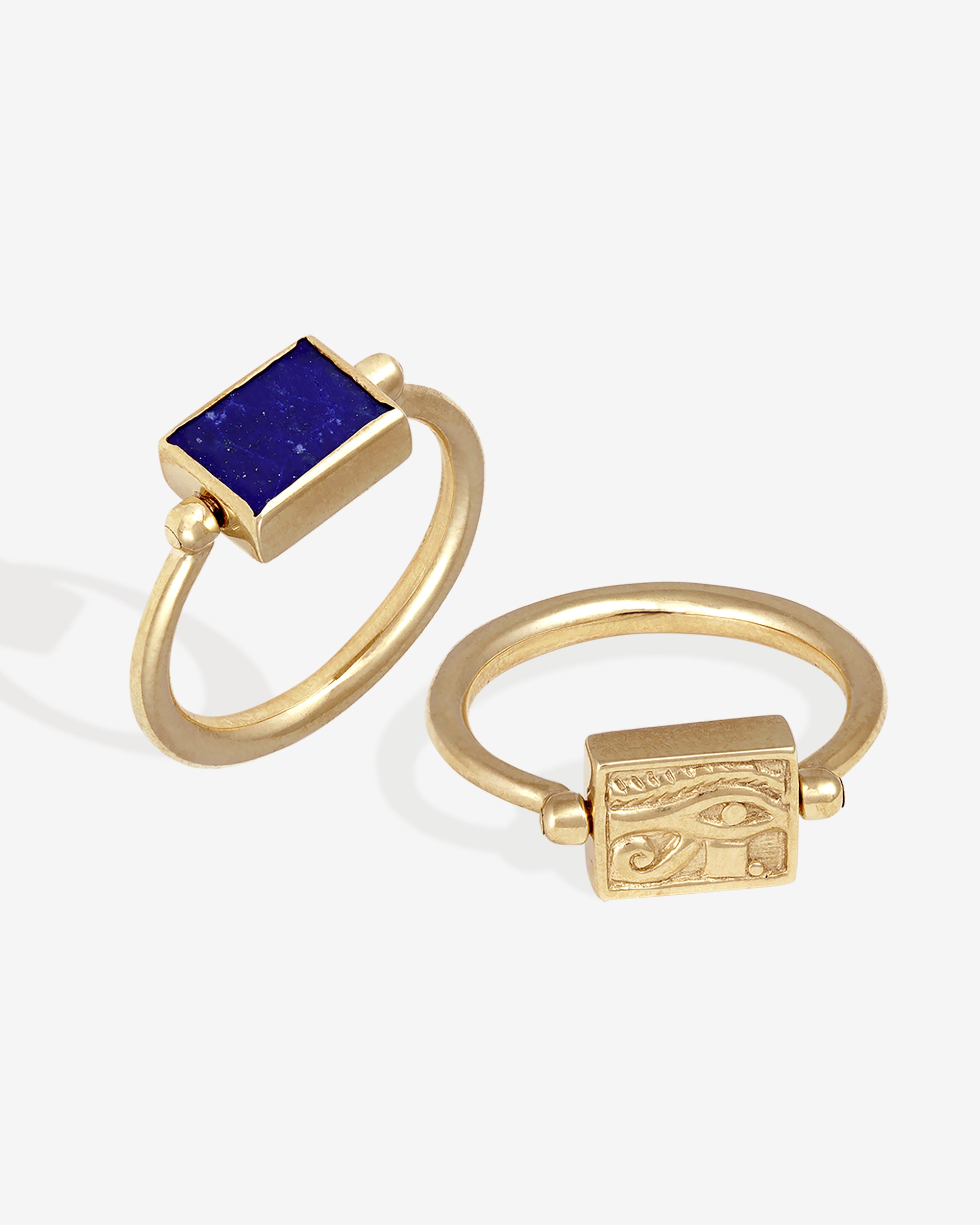 Luxor Ring Lapis Solid Gold