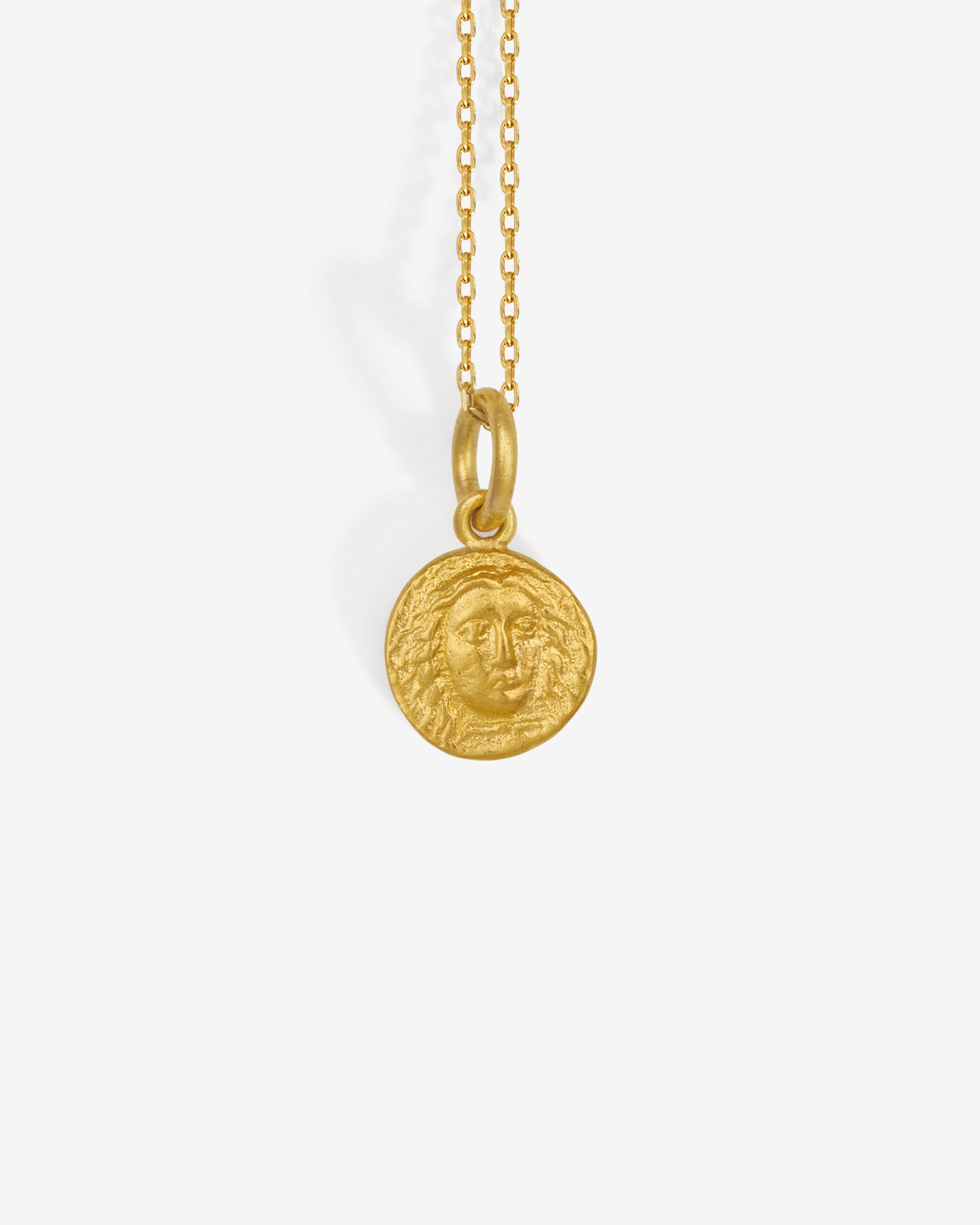 Macedon Coin Necklace Solid Gold