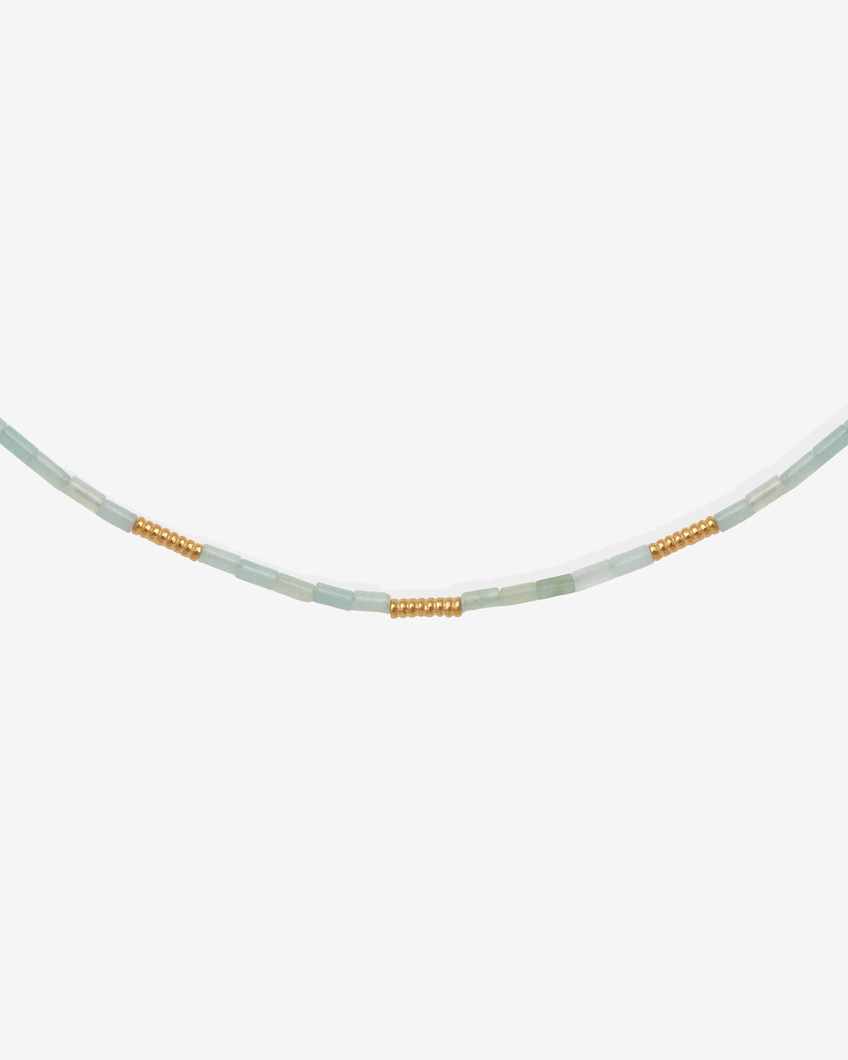 Mare Necklace Gold Vermeil set with amazonite