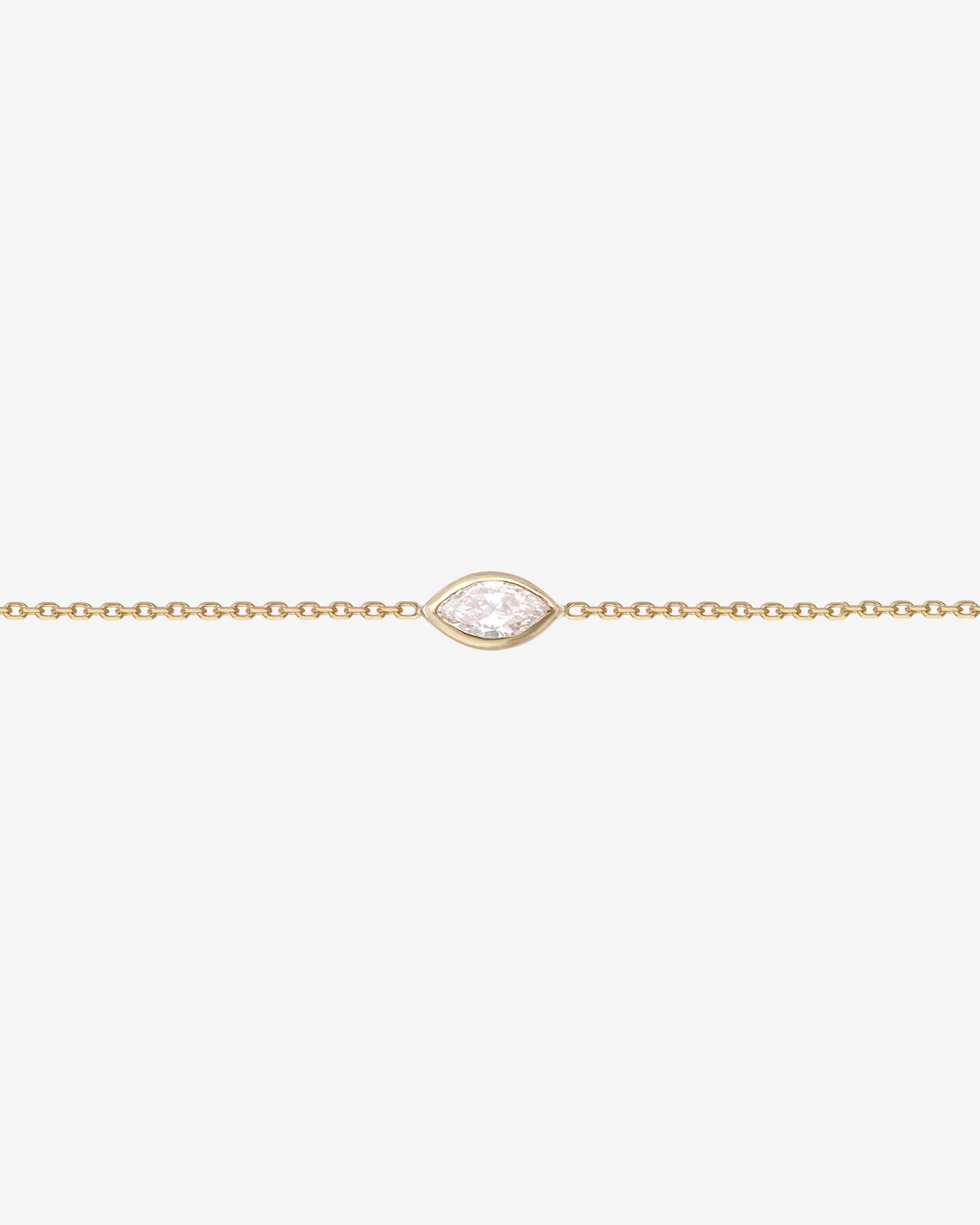 Marquise Bracelet Diamond Solid Gold