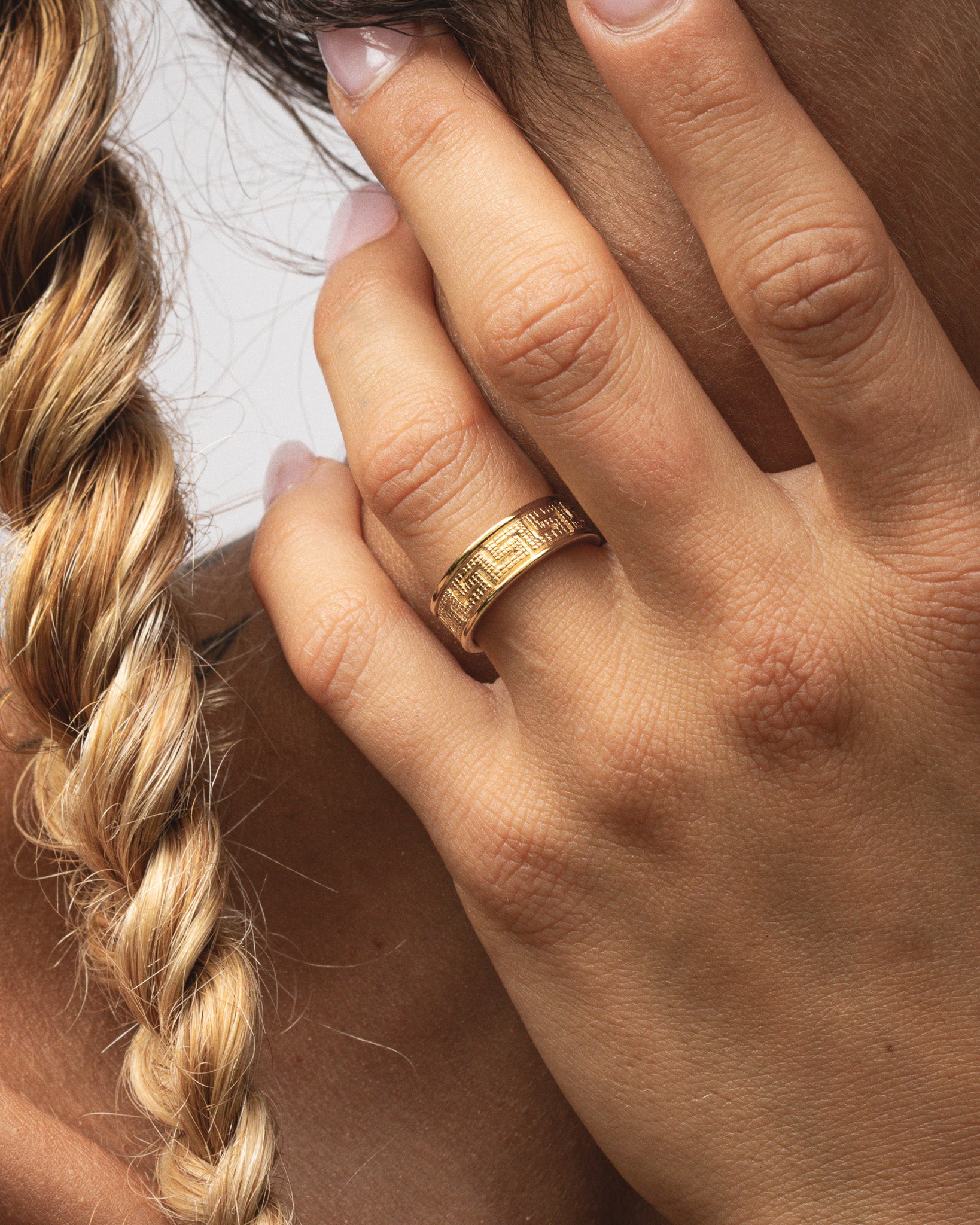 Meander Ring Gold Vermeil