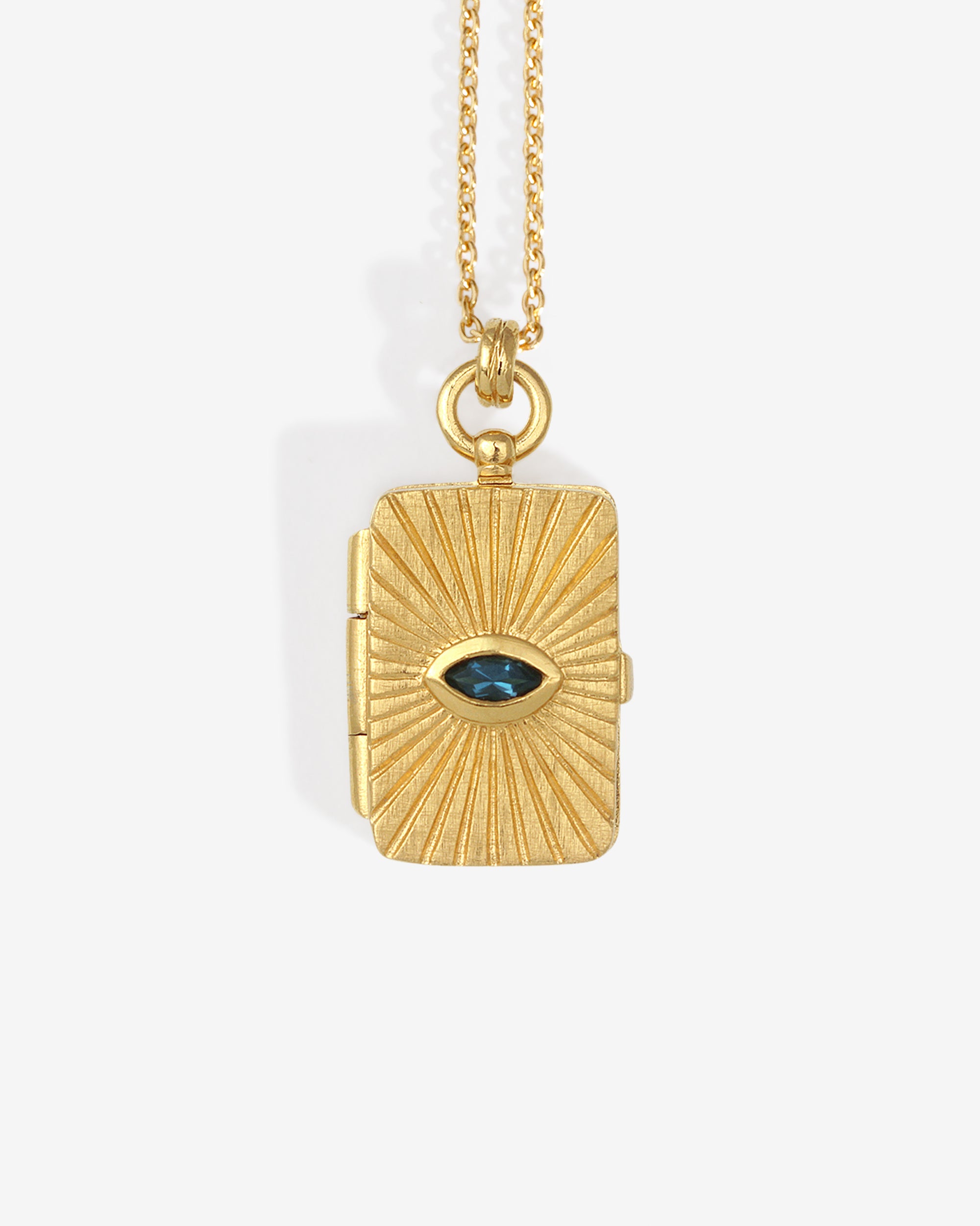 Meri Locket Necklace Gold Vermeil