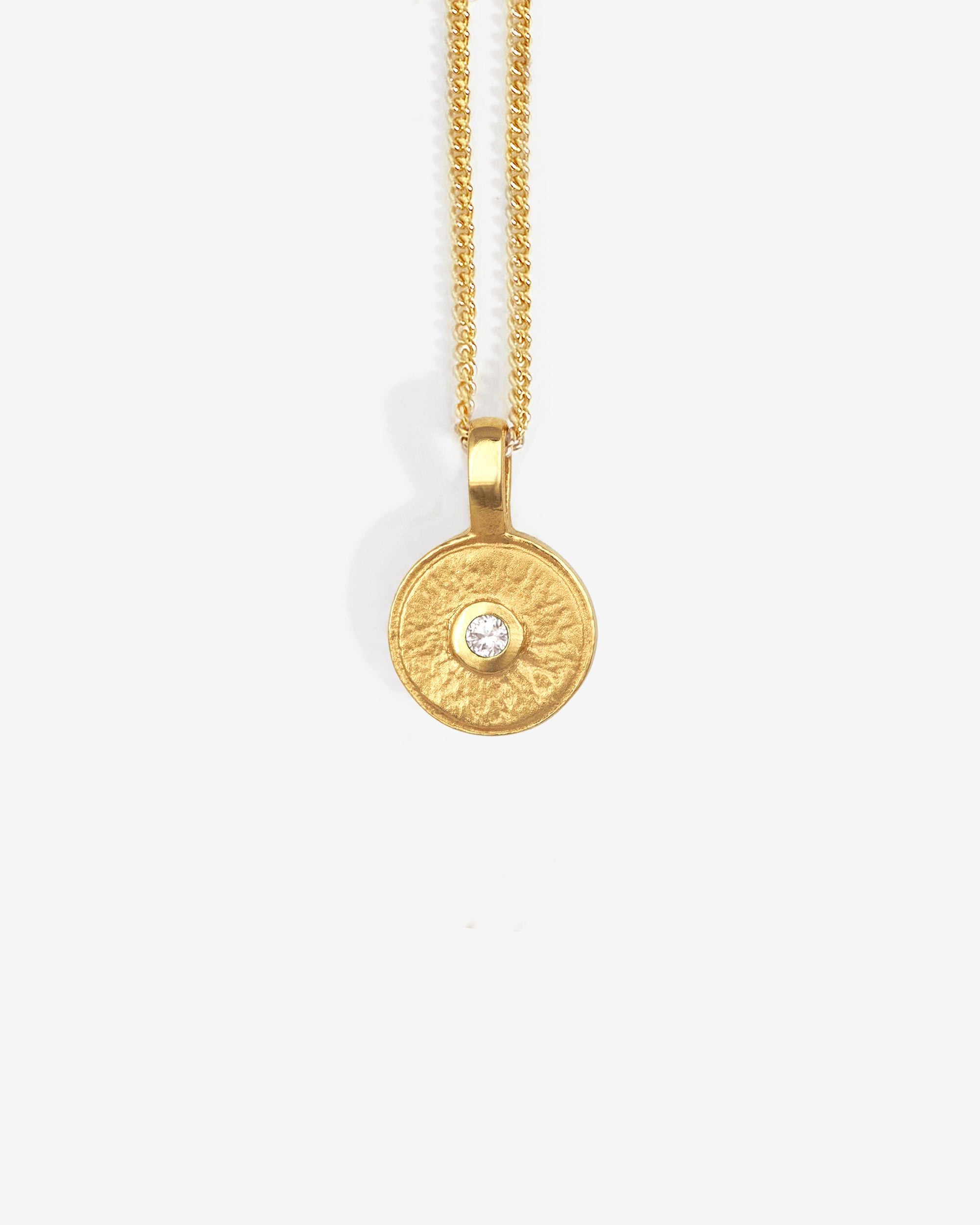 Mina Necklace Diamond Gold Vermeil