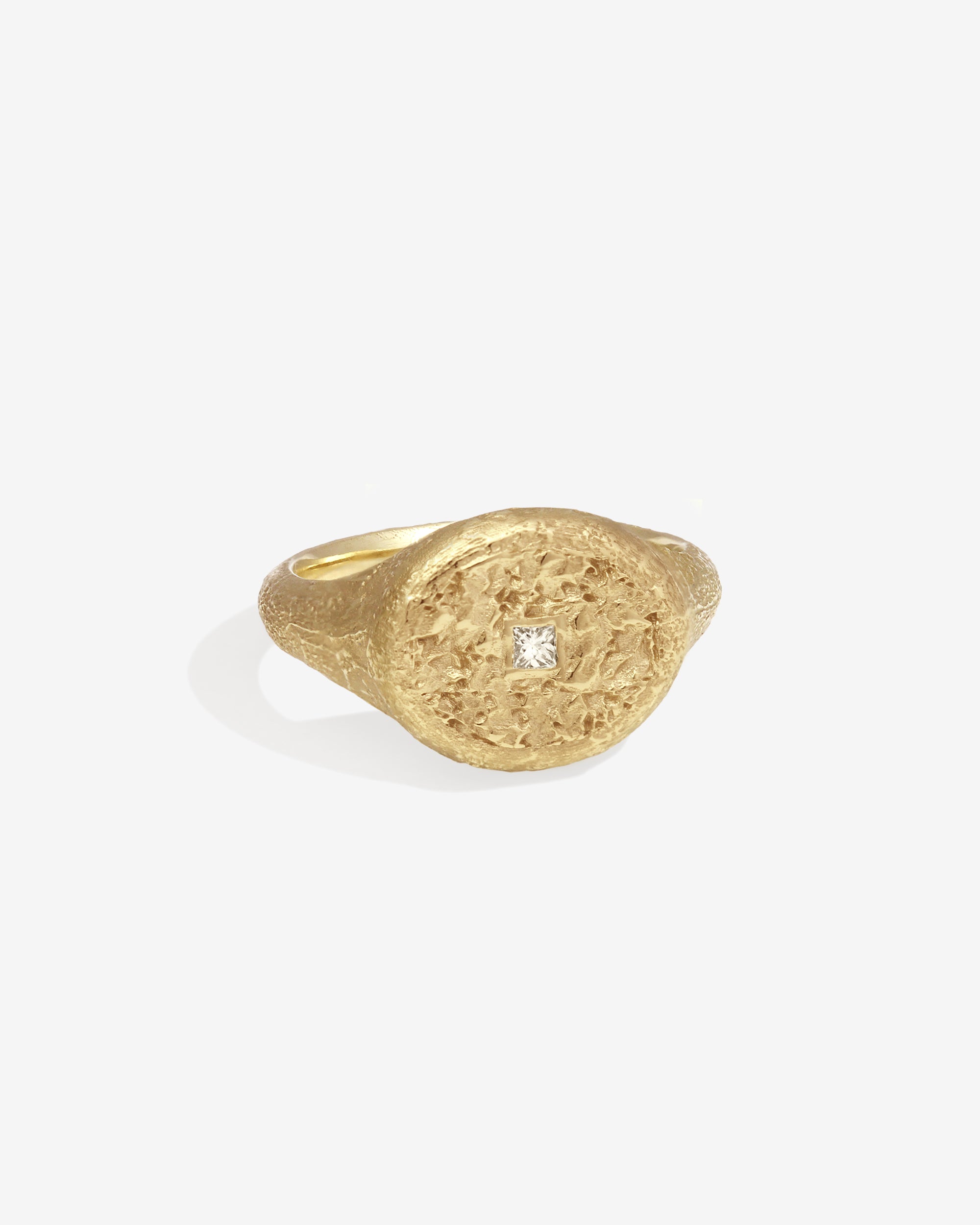 Mosaic Ring Square Diamond Solid Gold