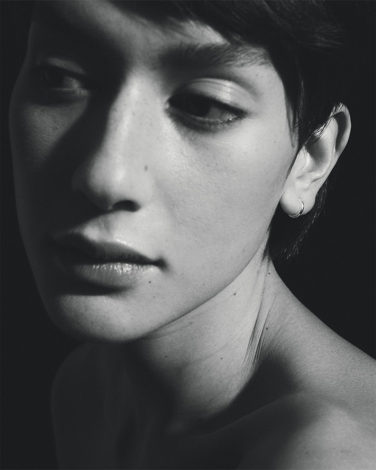 Omega Huggie Earrings Silver