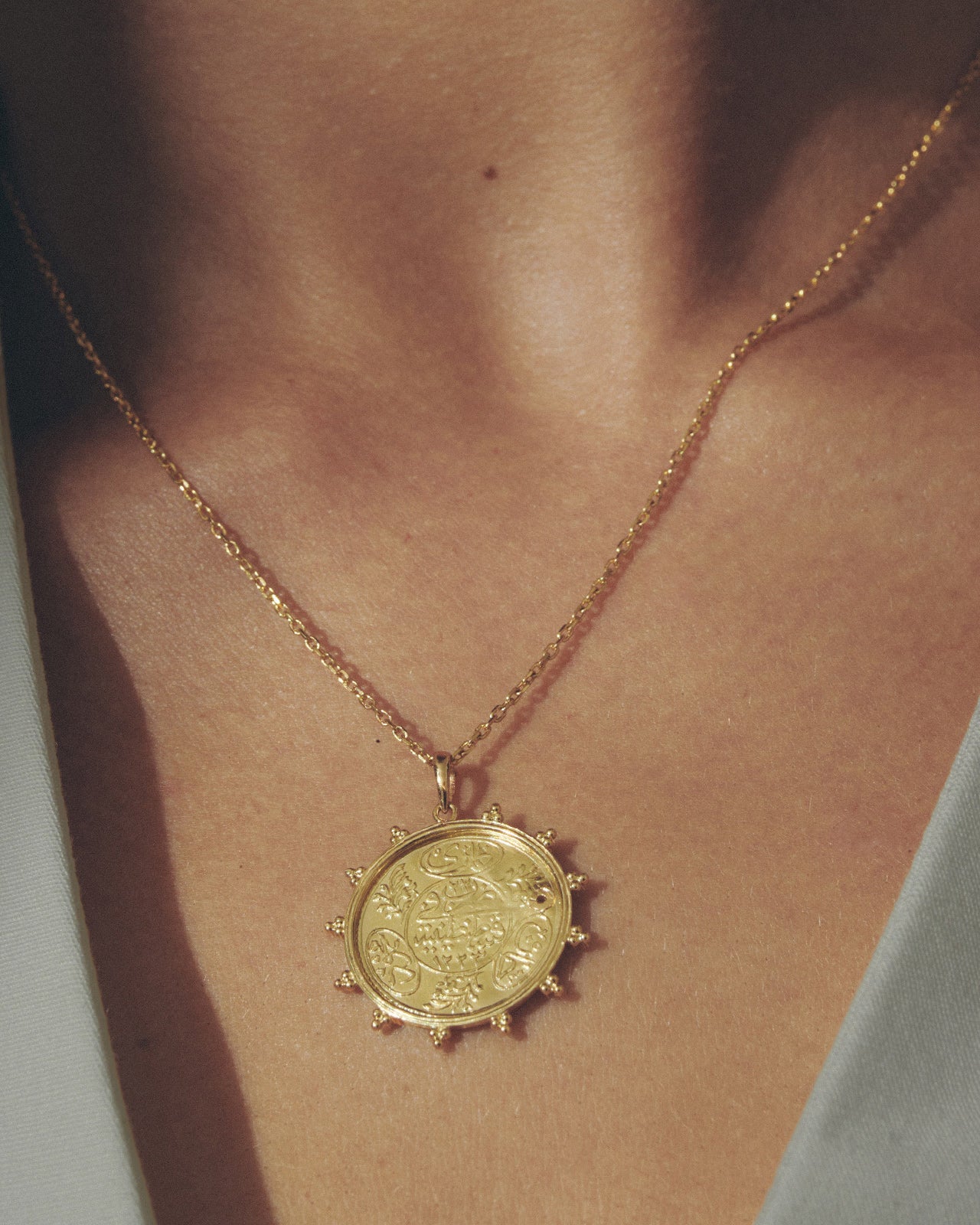 Ottoman Coin Necklace Solid Gold