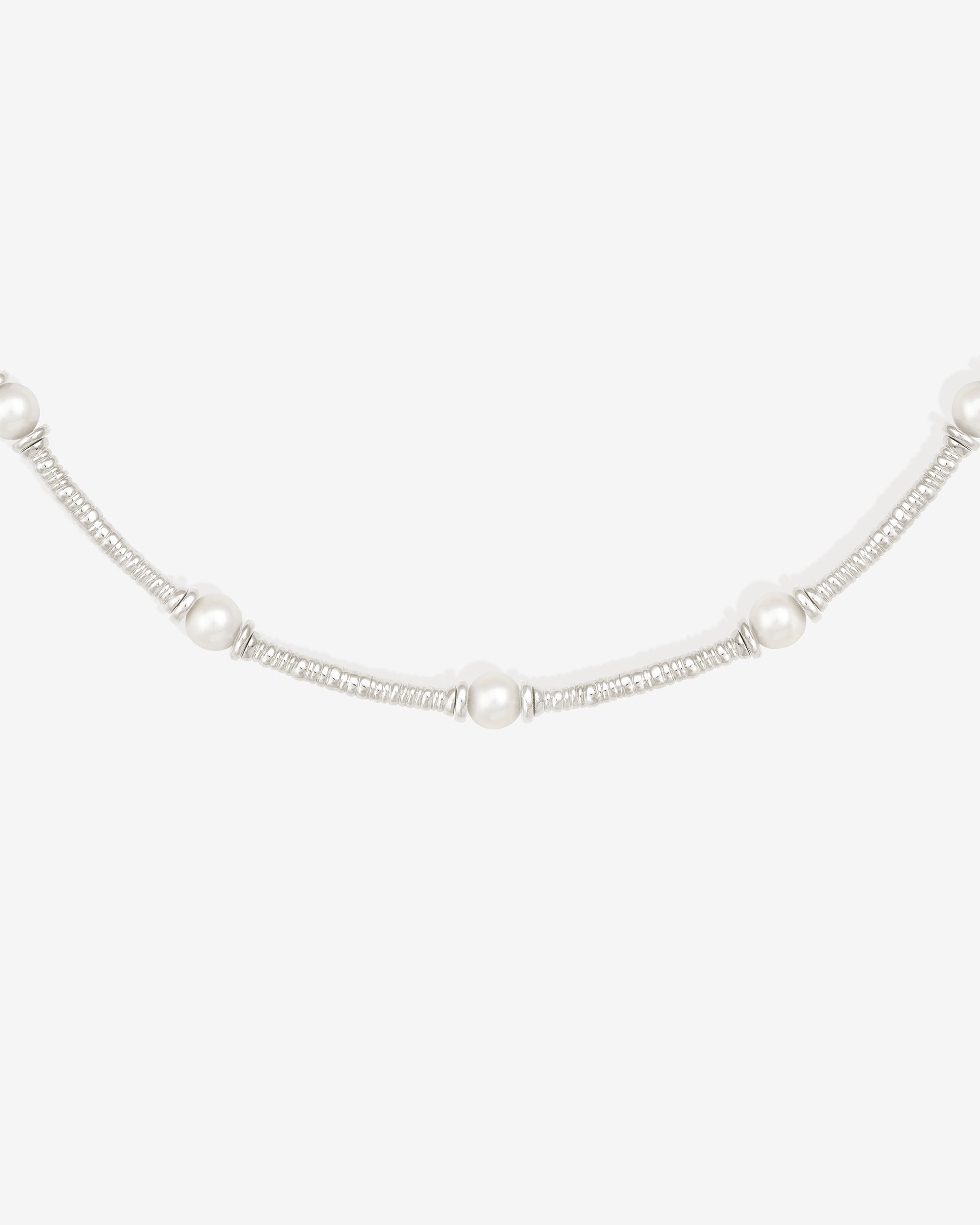 Olympia Necklace Pearl Silver