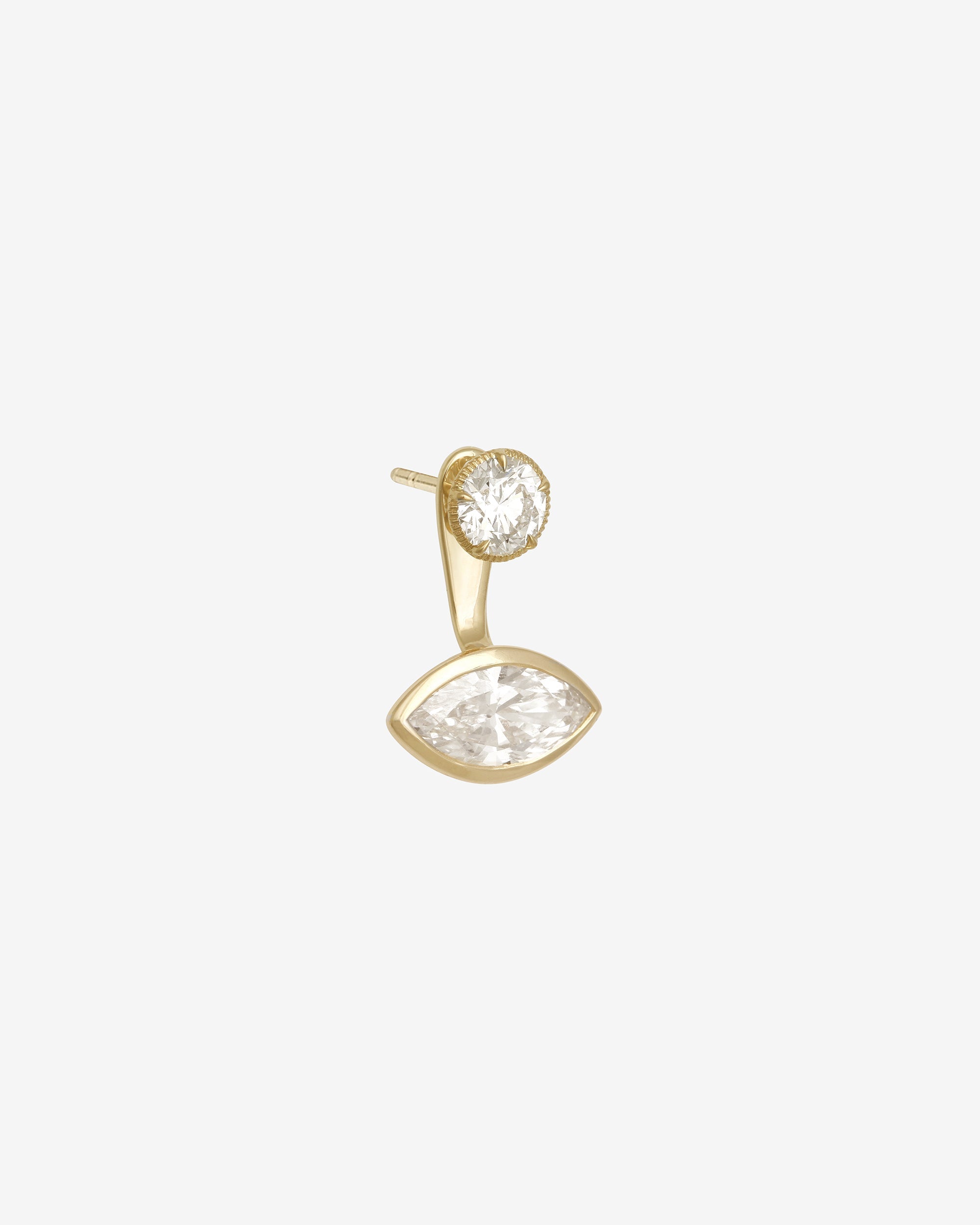 Orbit Marqusie Diamond Ear Jacket Solid Gold