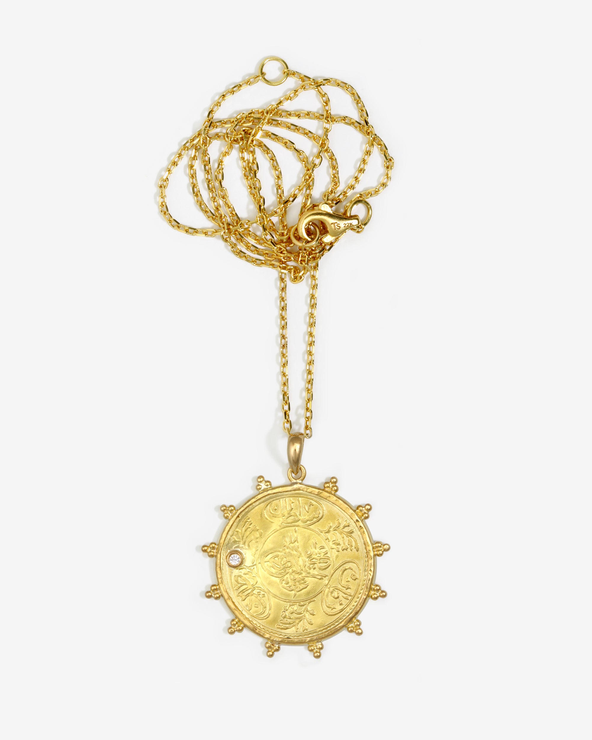 Ottoman Coin Necklace Solid Gold