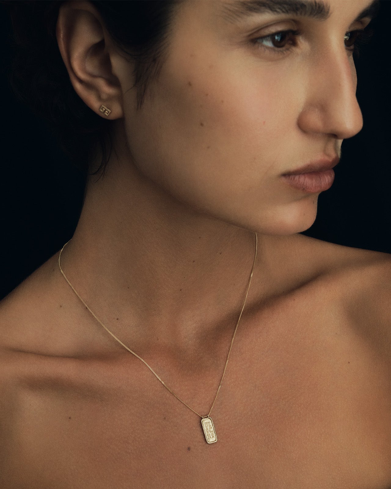 Pisces Necklace Solid Gold