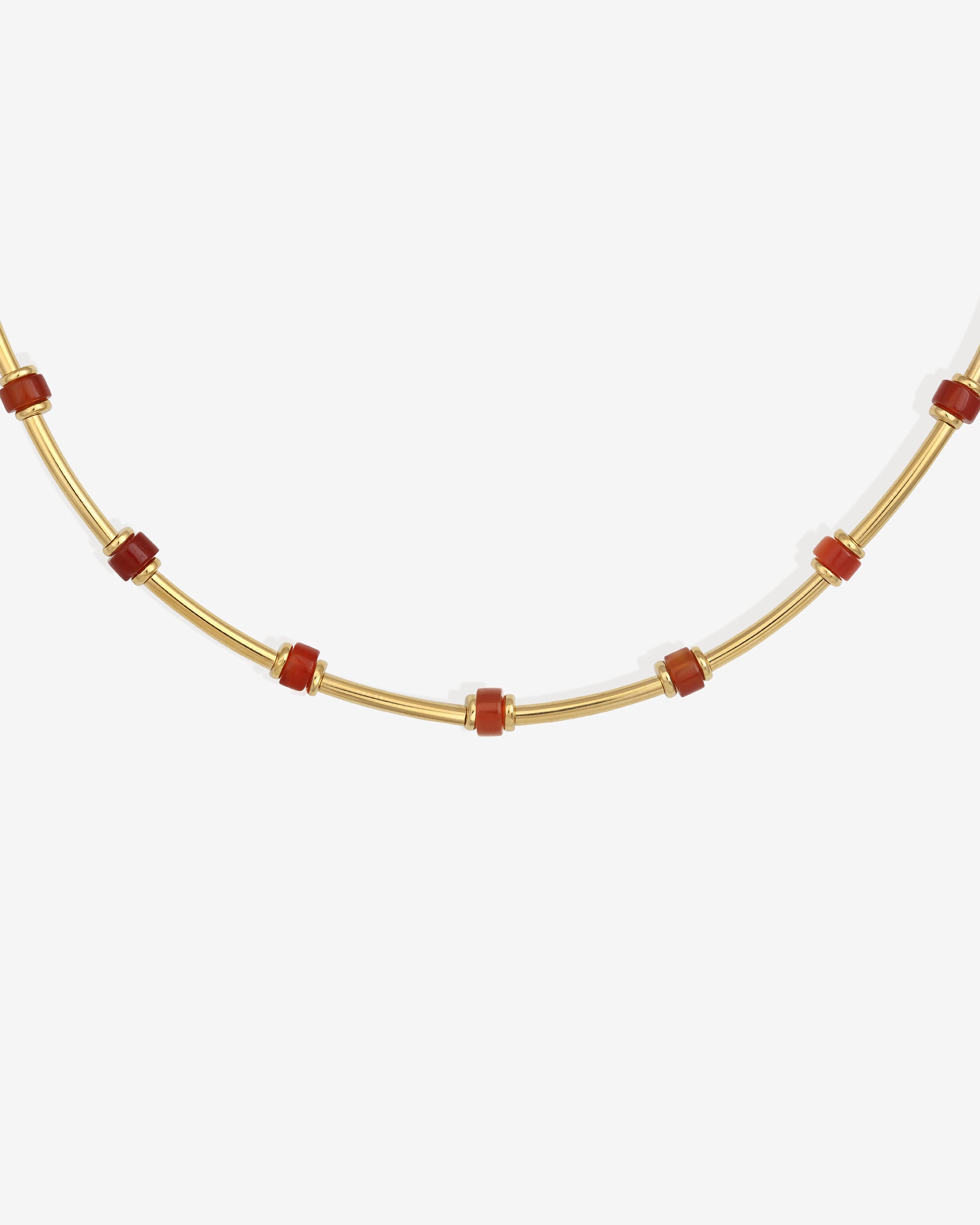 Pompeii Beaded Necklace Gold Vermeil