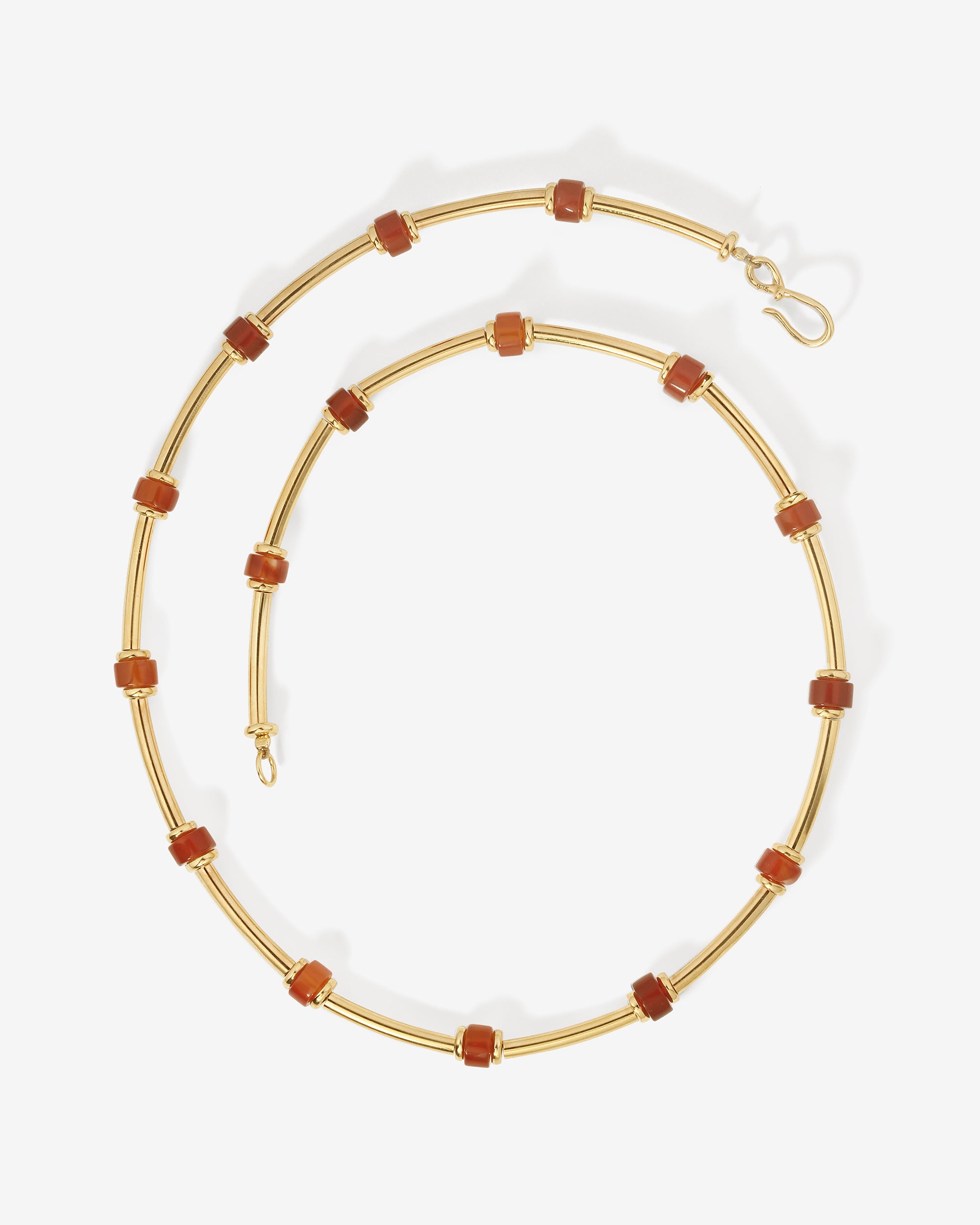 Pompeii Beaded Necklace Gold Vermeil
