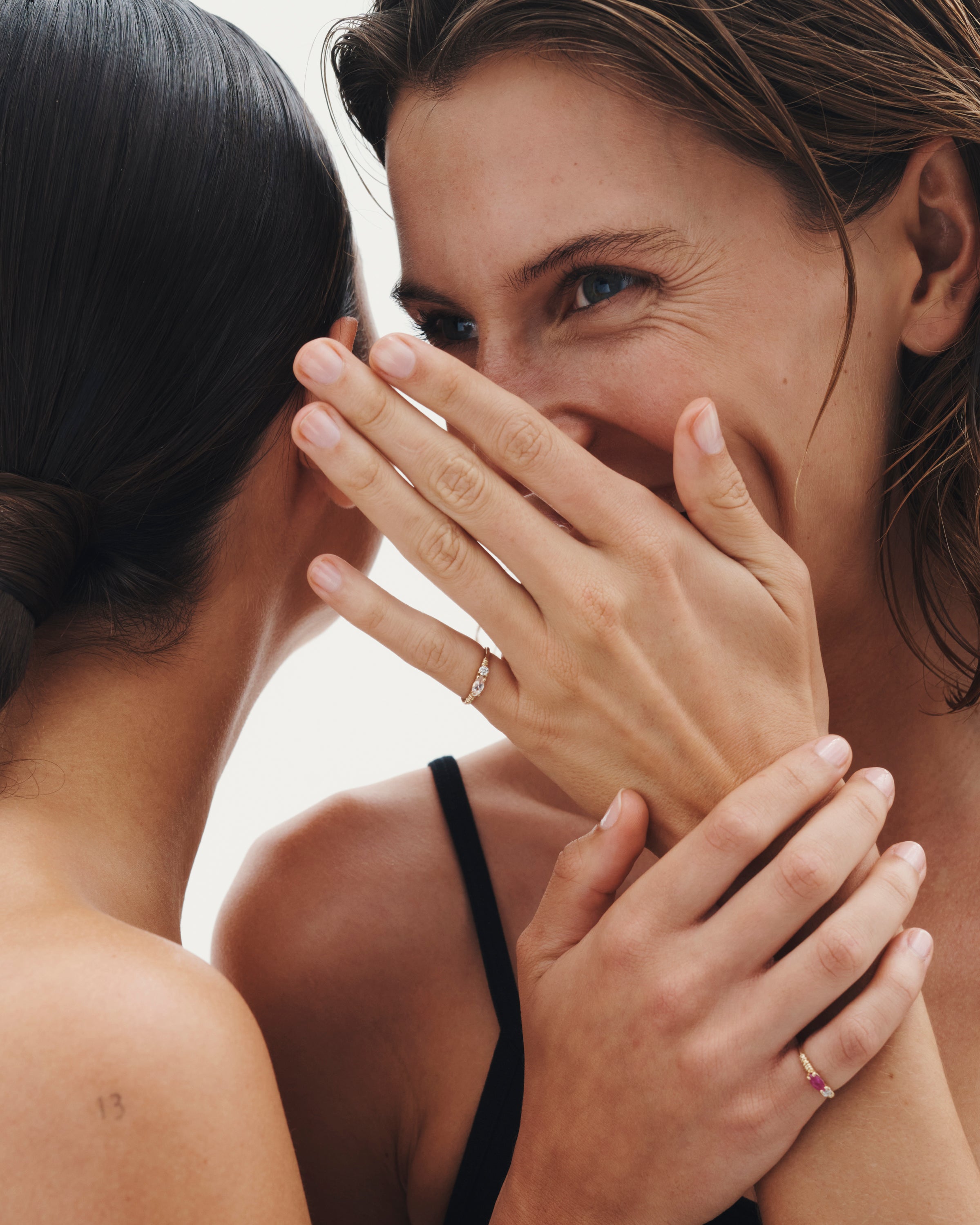 Jasmine Ring Morganite Diamond Solid Gold