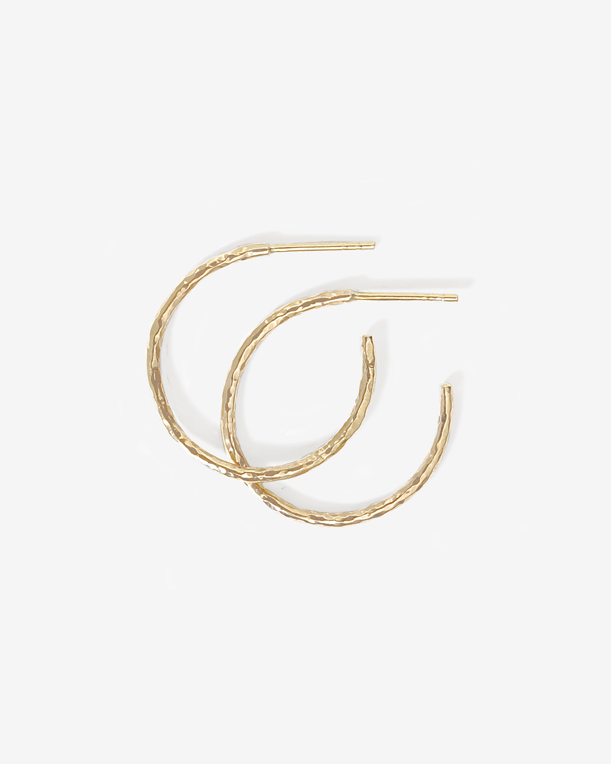 Relic Hoop Earrings Solid Gold