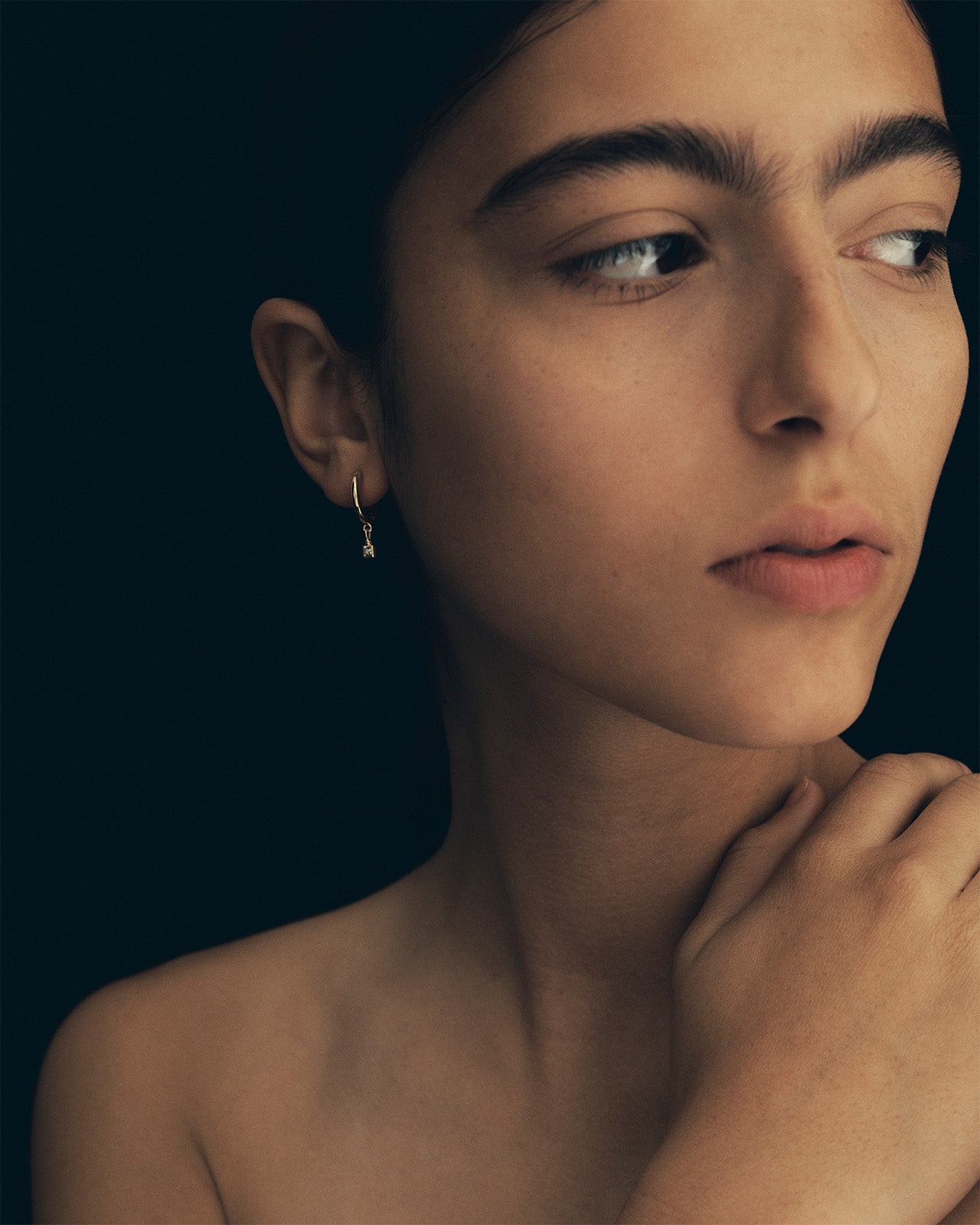 Relic Princess Drop Earrings Diamond Solid Gold