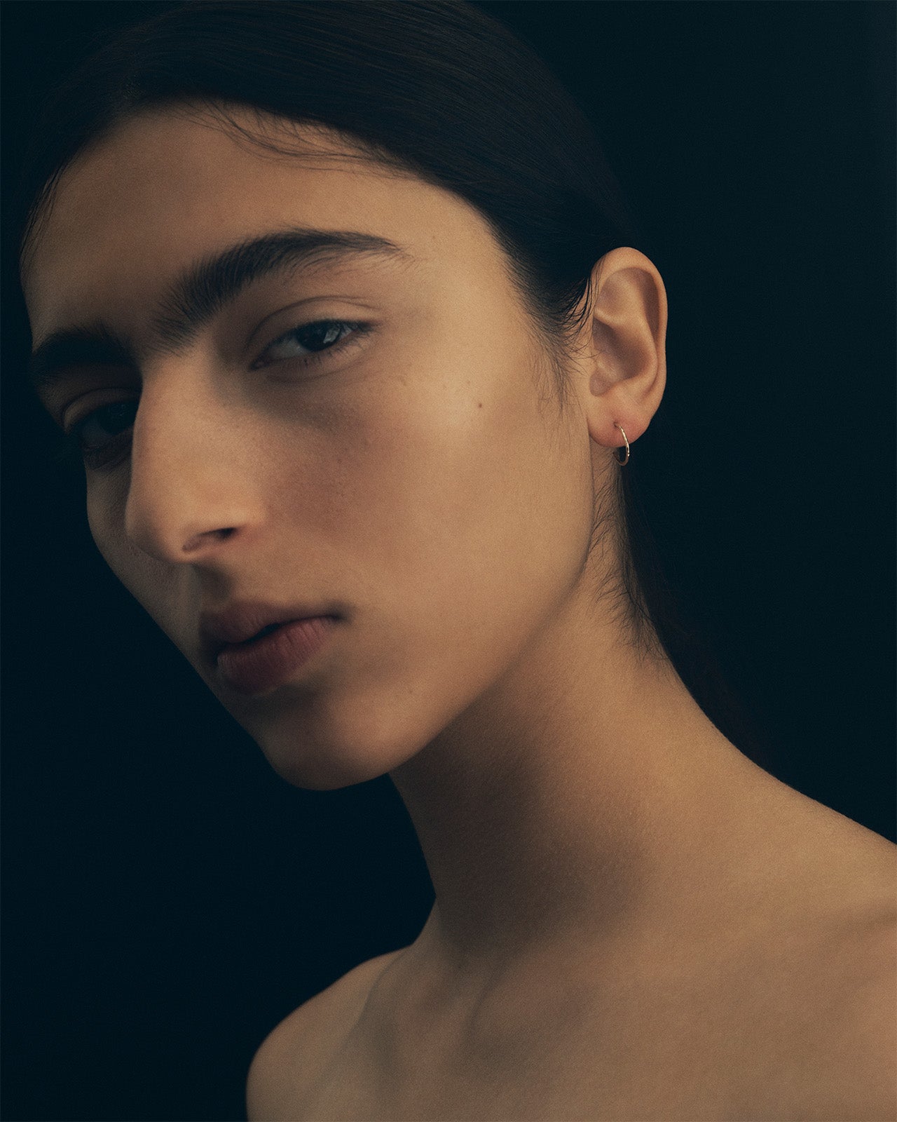 Relic Small Hoop Earrings Solid Gold