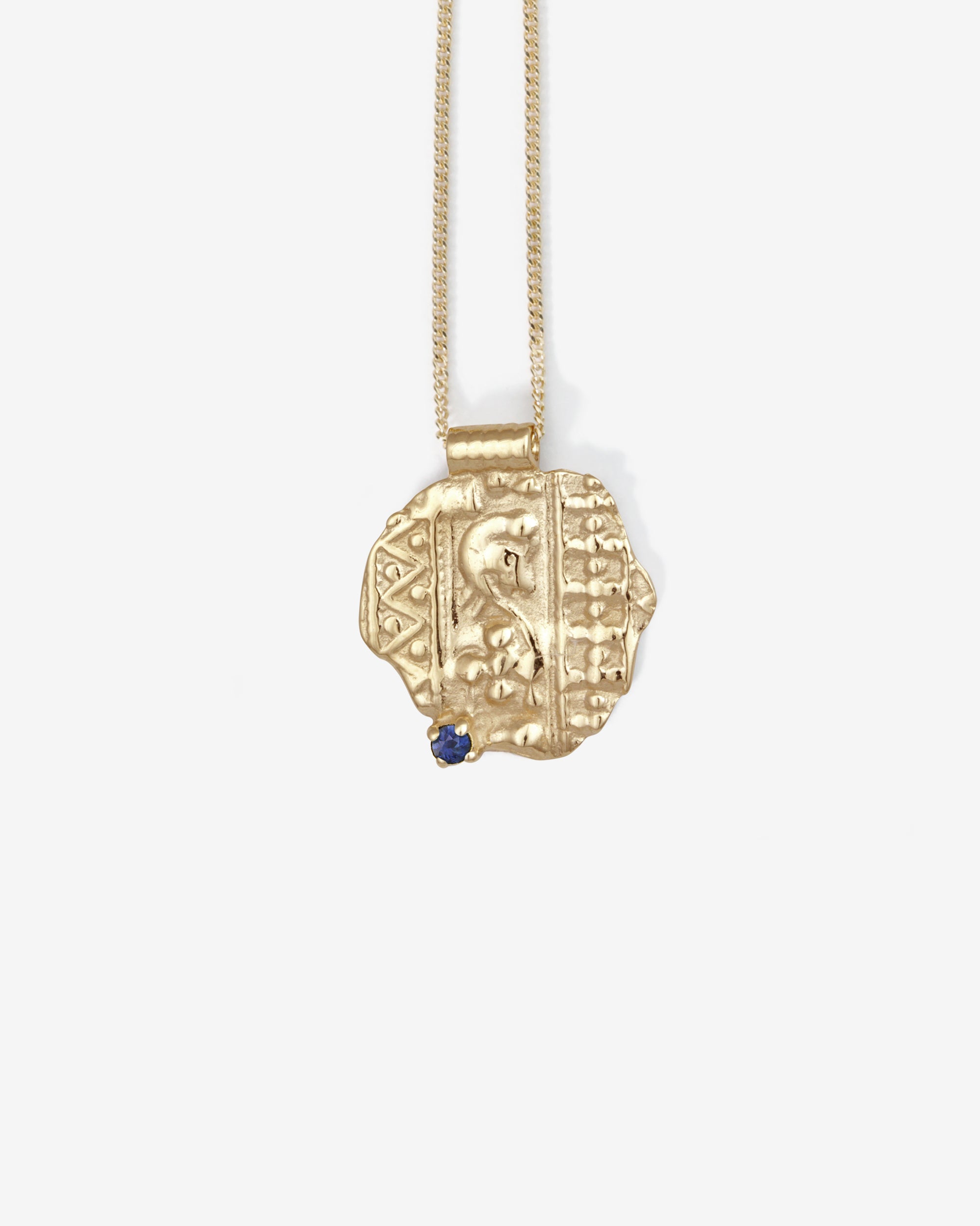 Relic VIII Necklace Sapphire Solid Gold