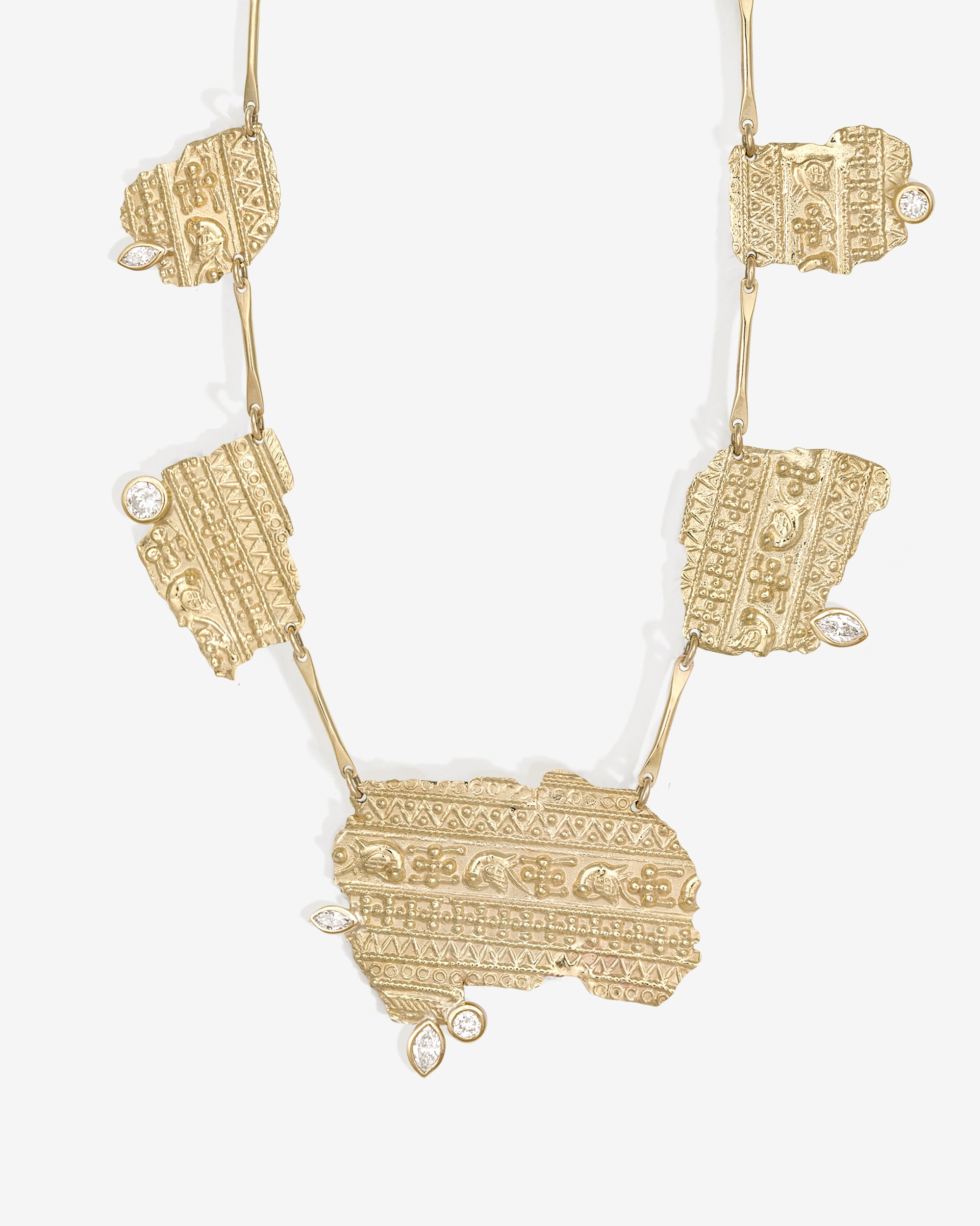 Relic V Necklace Diamond Solid Gold