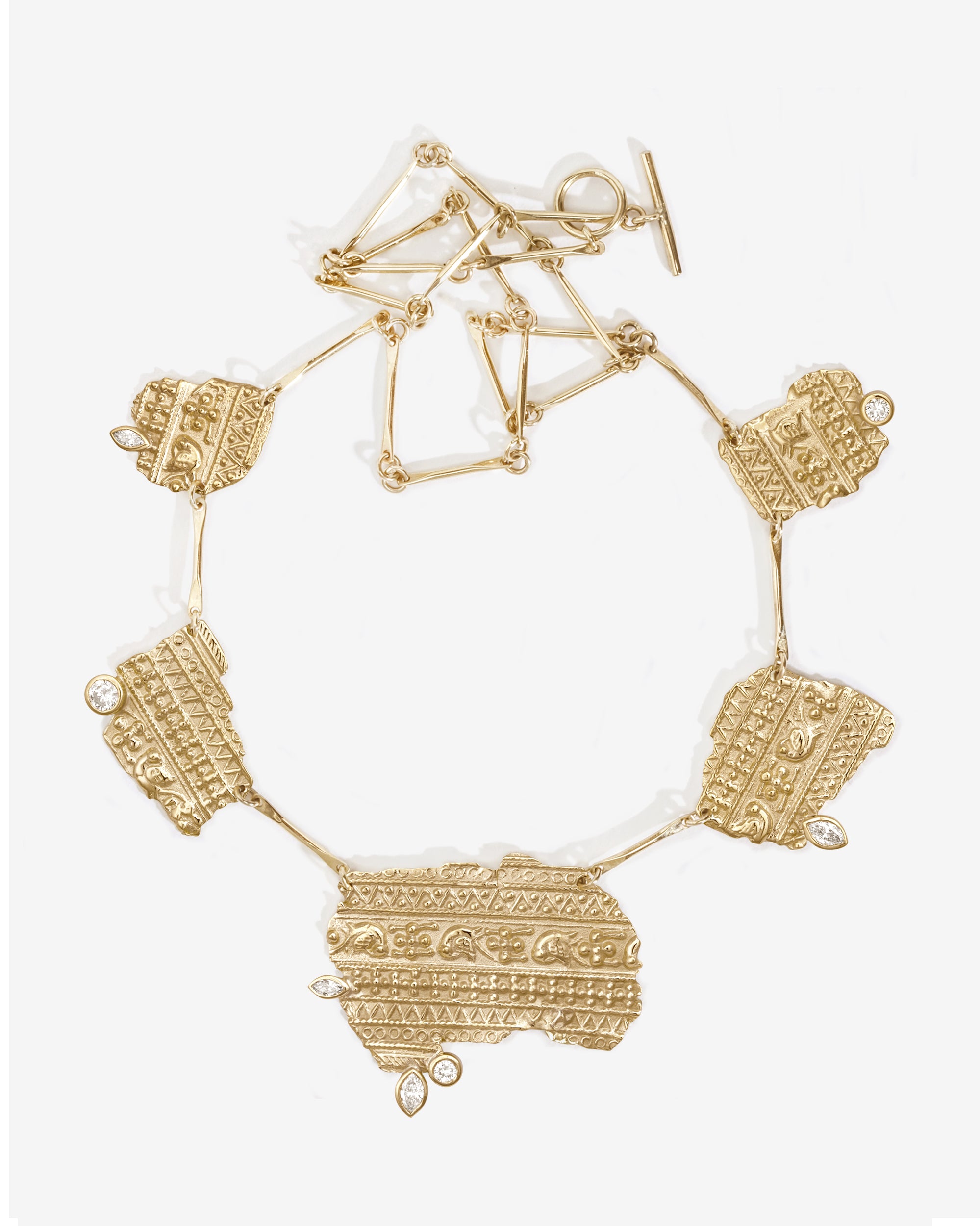 Relic V Necklace Diamond Solid Gold