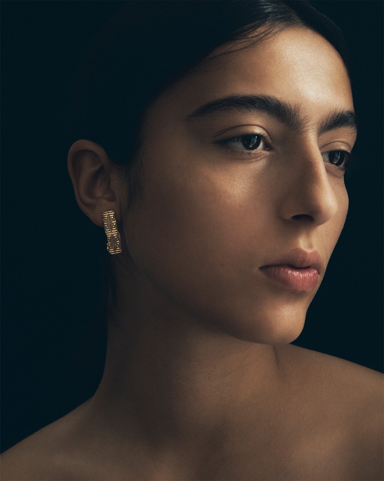 Relic X Earrings Solid Gold