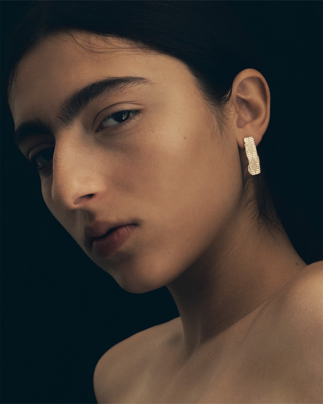 Relic X Earrings Solid Gold