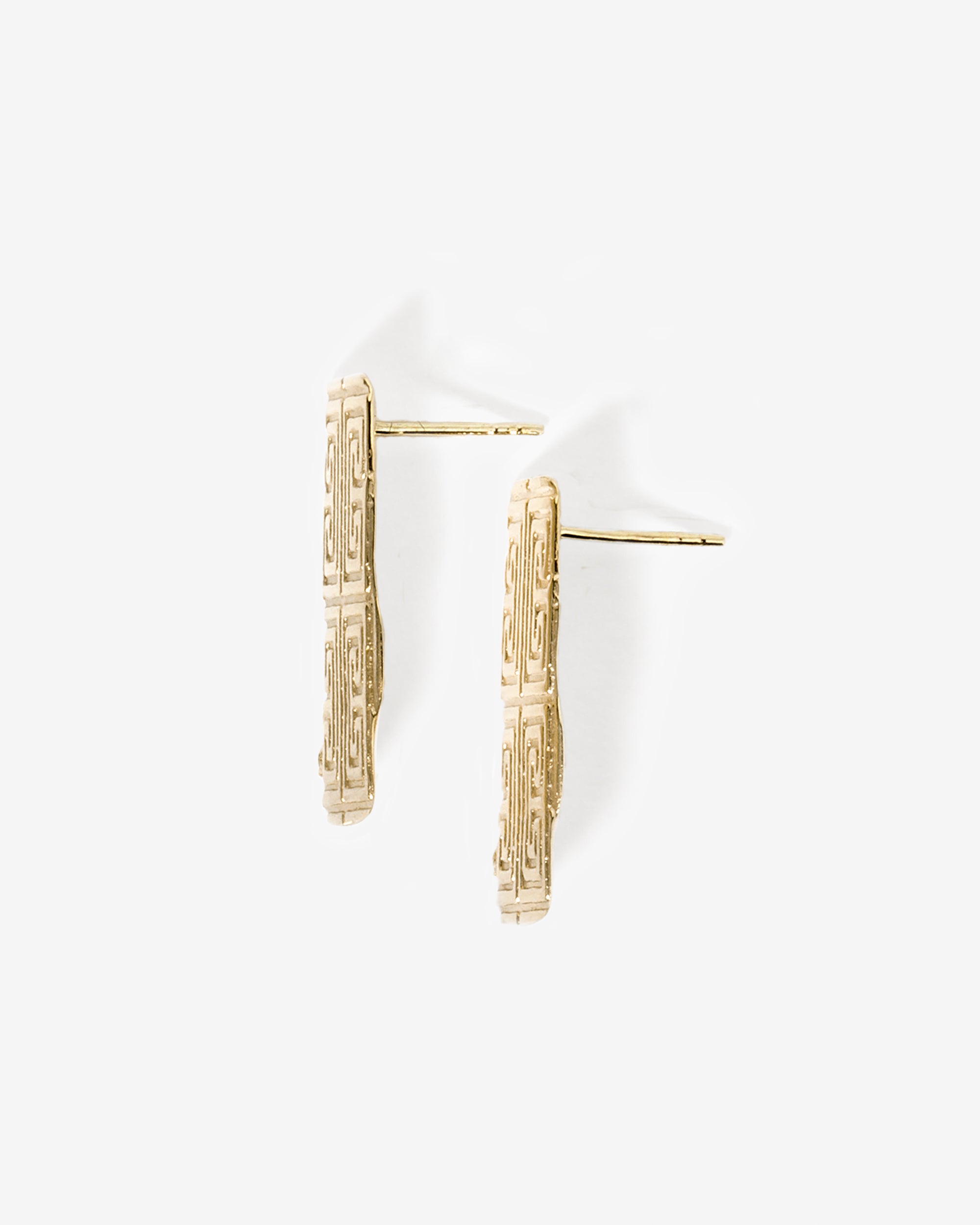 Relic X Earrings Solid Gold